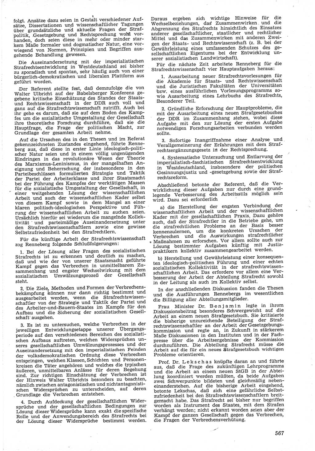 Neue Justiz (NJ), Zeitschrift für Recht und Rechtswissenschaft [Deutsche Demokratische Republik (DDR)], 12. Jahrgang 1958, Seite 567 (NJ DDR 1958, S. 567)