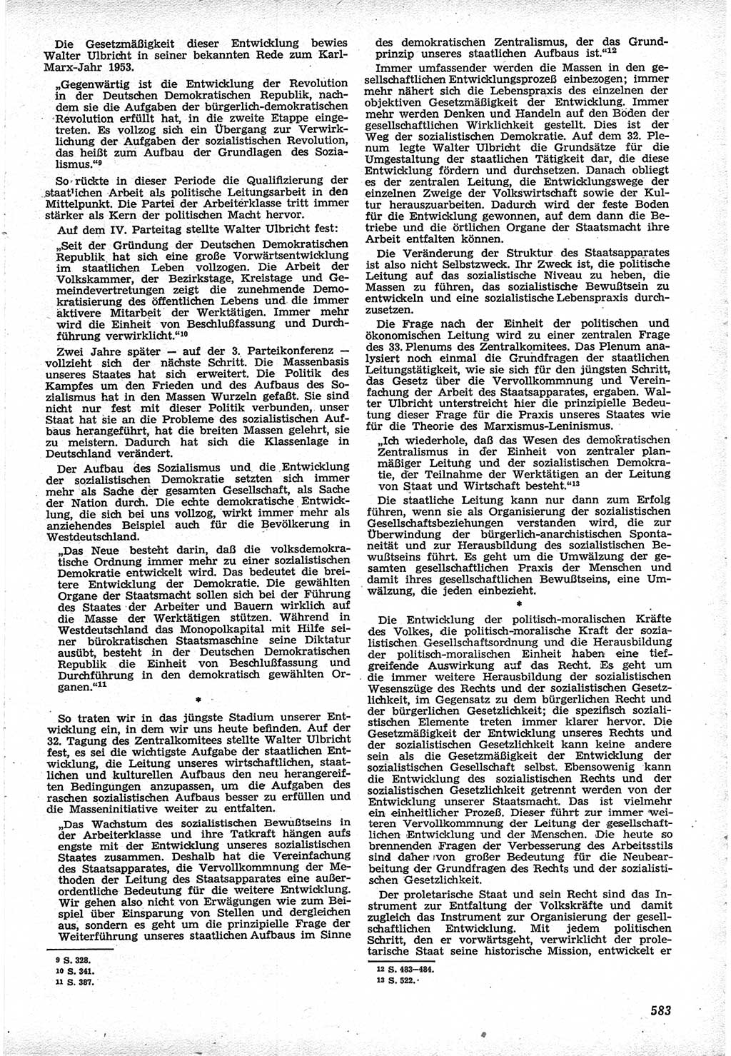 Neue Justiz (NJ), Zeitschrift für Recht und Rechtswissenschaft [Deutsche Demokratische Republik (DDR)], 12. Jahrgang 1958, Seite 583 (NJ DDR 1958, S. 583)