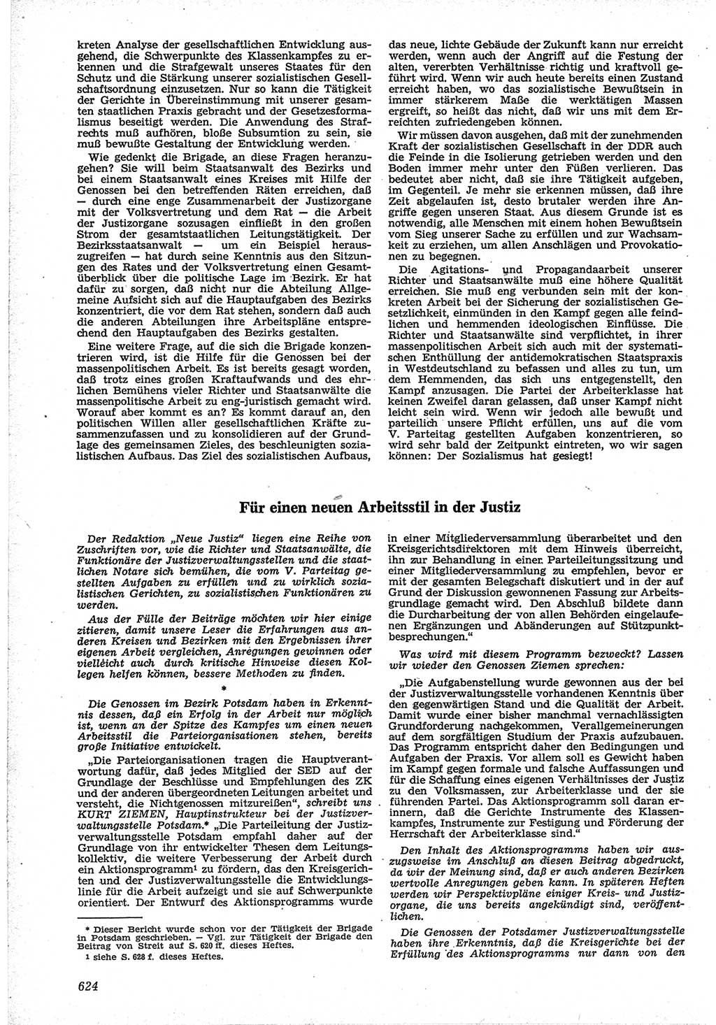 Neue Justiz (NJ), Zeitschrift für Recht und Rechtswissenschaft [Deutsche Demokratische Republik (DDR)], 12. Jahrgang 1958, Seite 624 (NJ DDR 1958, S. 624)