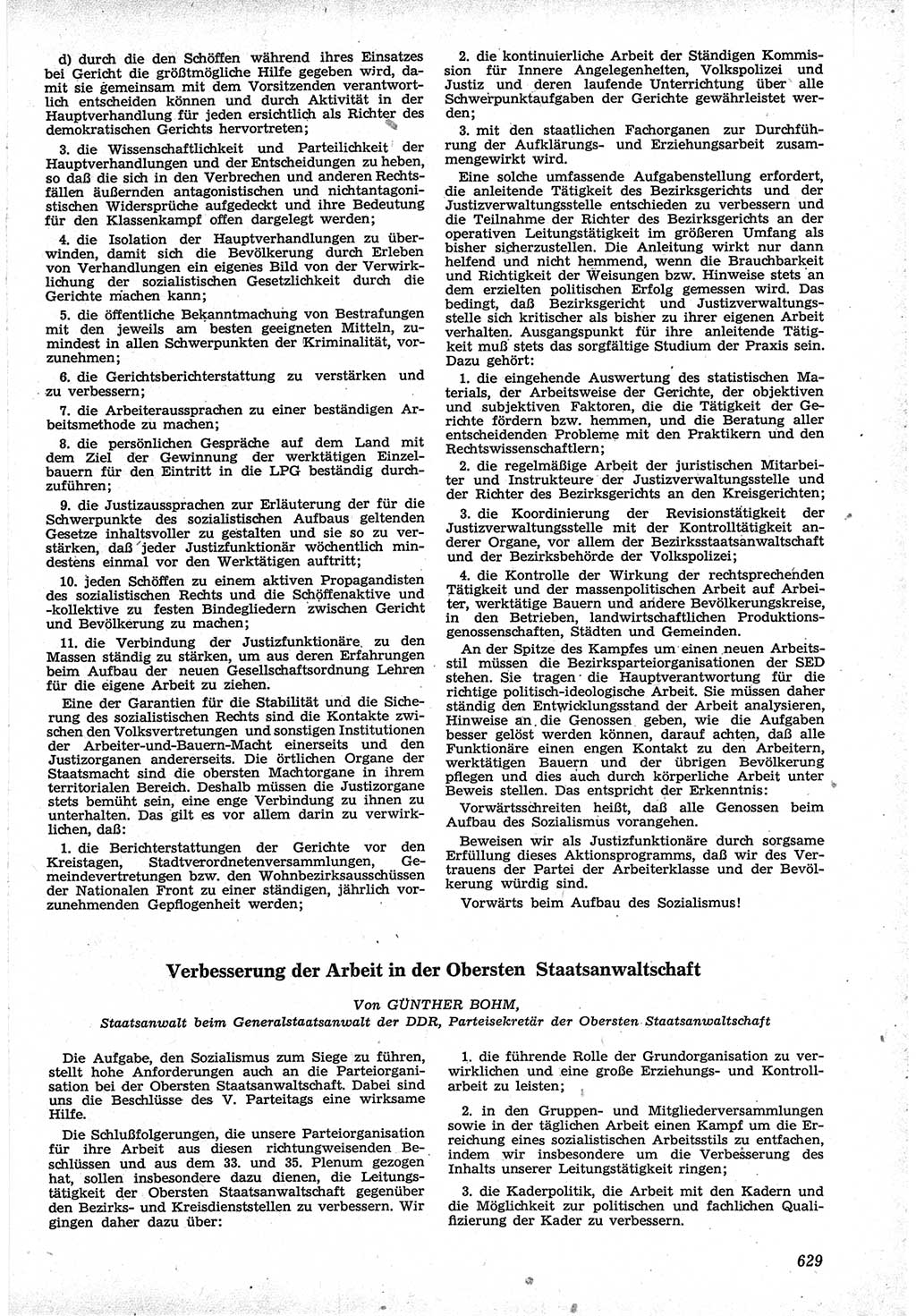 Neue Justiz (NJ), Zeitschrift für Recht und Rechtswissenschaft [Deutsche Demokratische Republik (DDR)], 12. Jahrgang 1958, Seite 629 (NJ DDR 1958, S. 629)