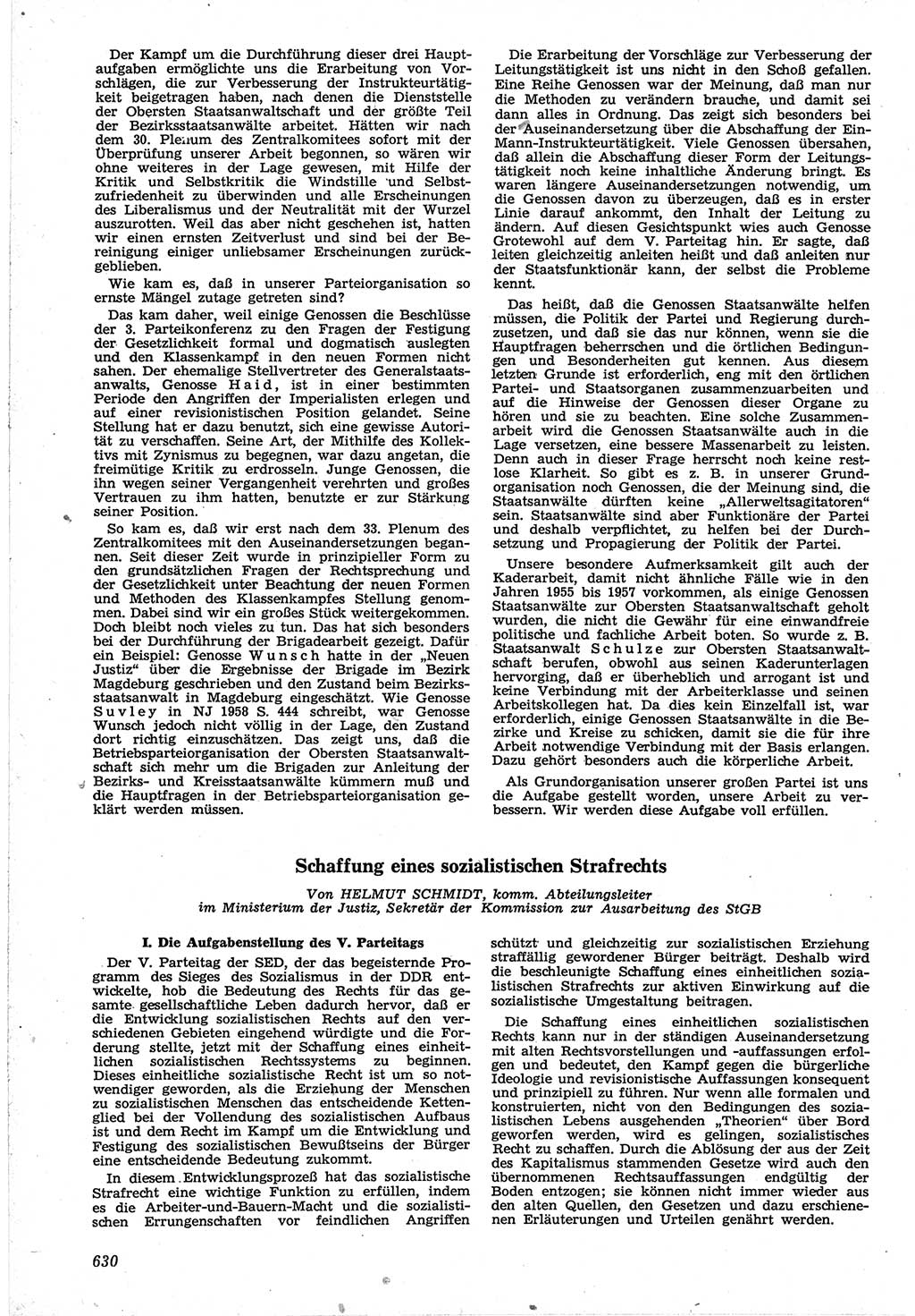 Neue Justiz (NJ), Zeitschrift für Recht und Rechtswissenschaft [Deutsche Demokratische Republik (DDR)], 12. Jahrgang 1958, Seite 630 (NJ DDR 1958, S. 630)