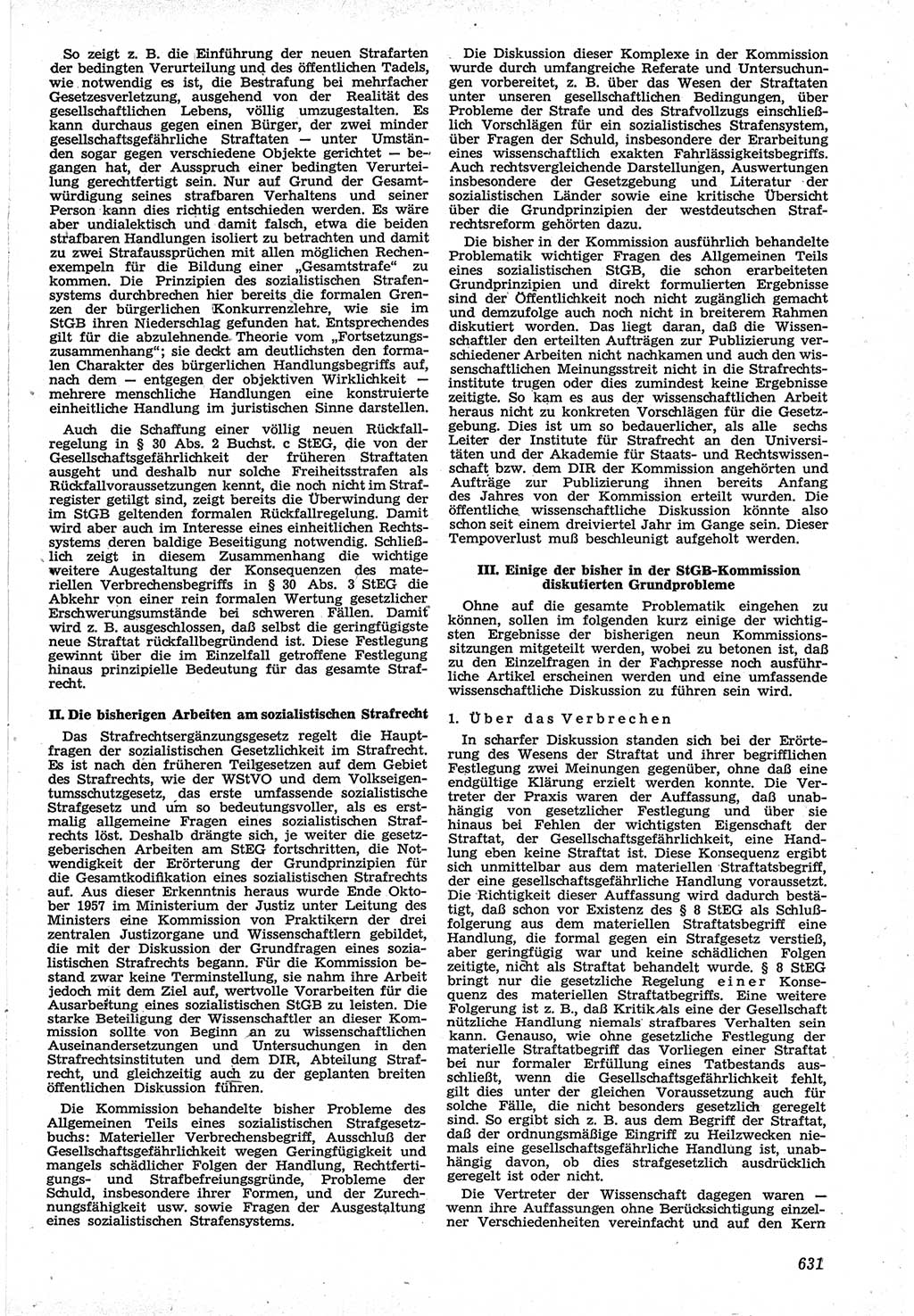 Neue Justiz (NJ), Zeitschrift für Recht und Rechtswissenschaft [Deutsche Demokratische Republik (DDR)], 12. Jahrgang 1958, Seite 631 (NJ DDR 1958, S. 631)