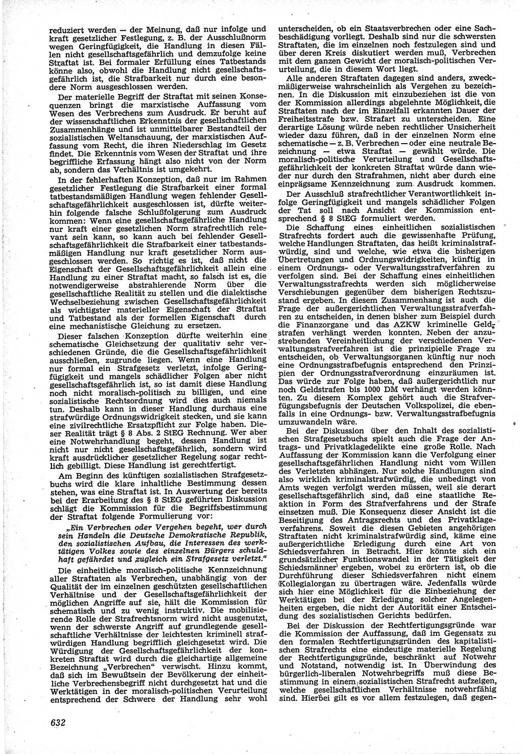 Neue Justiz (NJ), Zeitschrift für Recht und Rechtswissenschaft [Deutsche Demokratische Republik (DDR)], 12. Jahrgang 1958, Seite 632 (NJ DDR 1958, S. 632)