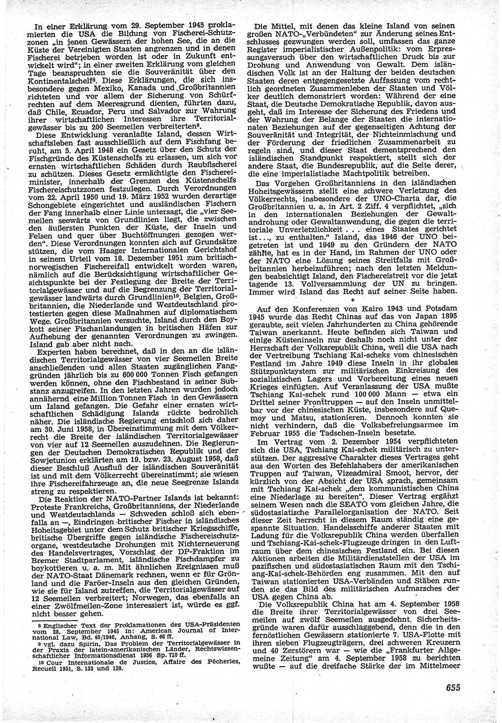 Neue Justiz (NJ), Zeitschrift für Recht und Rechtswissenschaft [Deutsche Demokratische Republik (DDR)], 12. Jahrgang 1958, Seite 655 (NJ DDR 1958, S. 655)