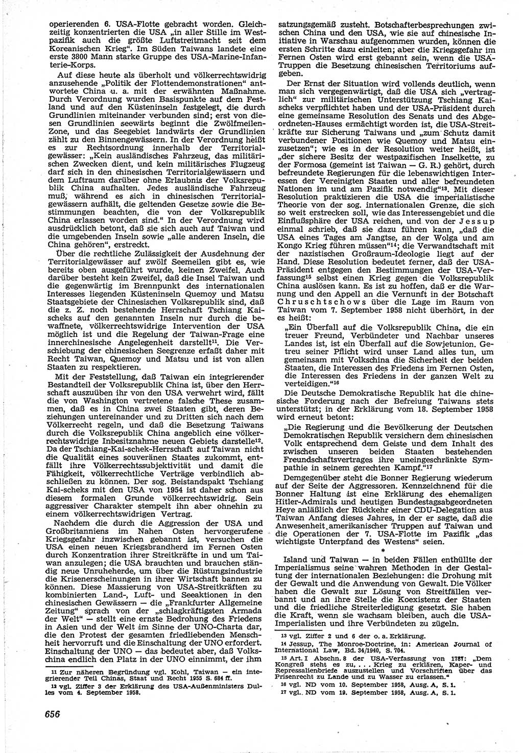 Neue Justiz (NJ), Zeitschrift für Recht und Rechtswissenschaft [Deutsche Demokratische Republik (DDR)], 12. Jahrgang 1958, Seite 656 (NJ DDR 1958, S. 656)