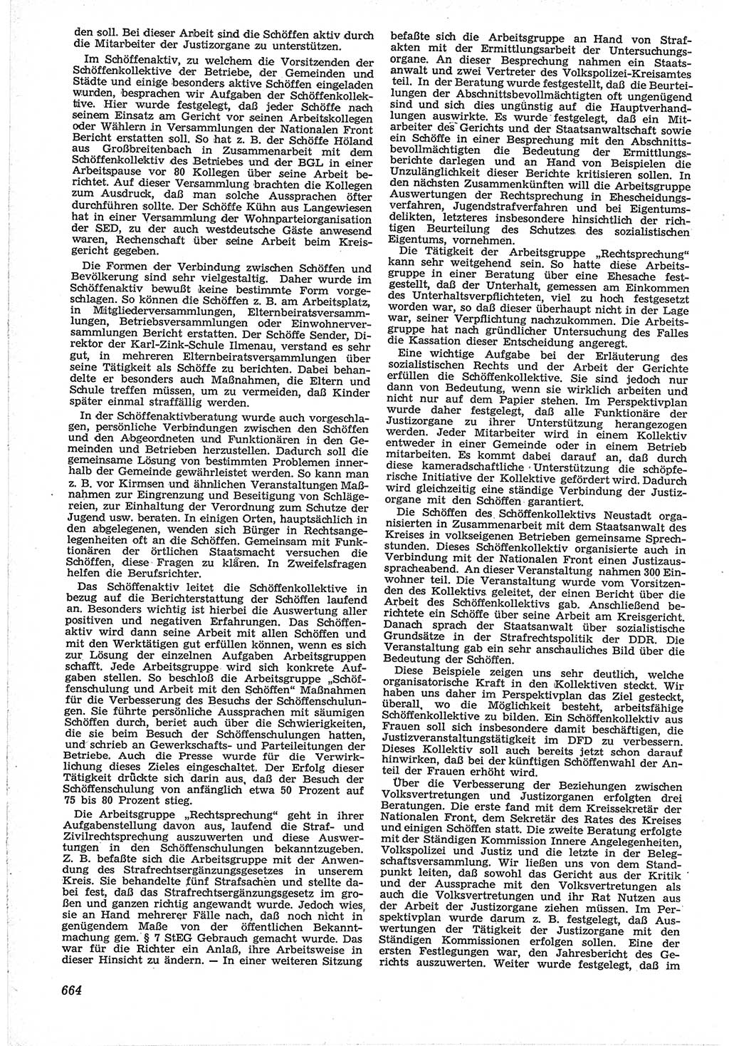 Neue Justiz (NJ), Zeitschrift für Recht und Rechtswissenschaft [Deutsche Demokratische Republik (DDR)], 12. Jahrgang 1958, Seite 664 (NJ DDR 1958, S. 664)