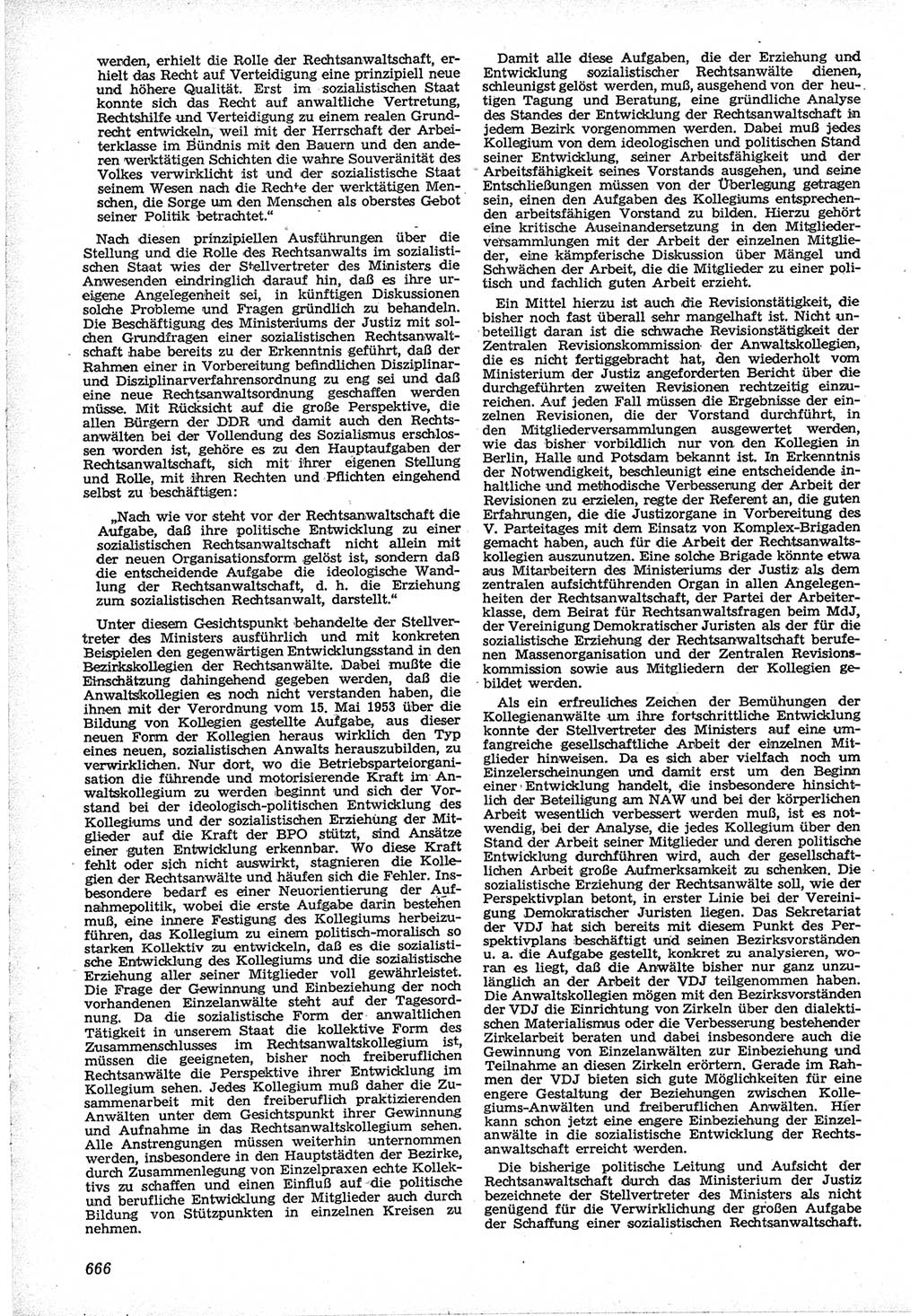 Neue Justiz (NJ), Zeitschrift für Recht und Rechtswissenschaft [Deutsche Demokratische Republik (DDR)], 12. Jahrgang 1958, Seite 666 (NJ DDR 1958, S. 666)