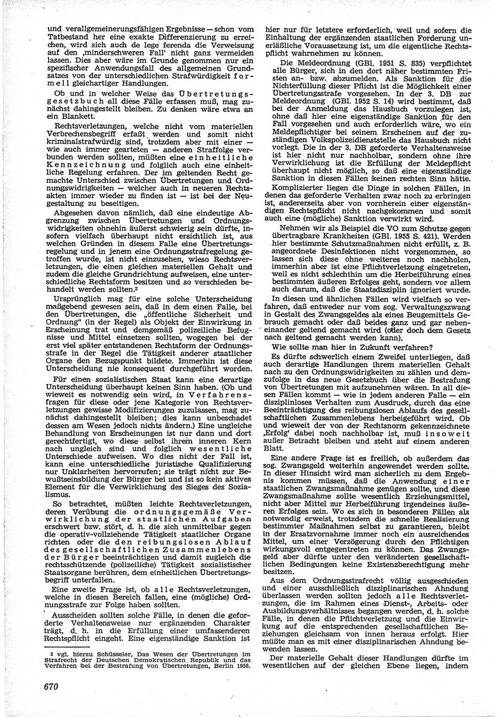 Neue Justiz (NJ), Zeitschrift für Recht und Rechtswissenschaft [Deutsche Demokratische Republik (DDR)], 12. Jahrgang 1958, Seite 670 (NJ DDR 1958, S. 670)