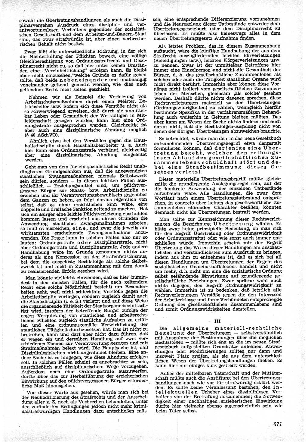 Neue Justiz (NJ), Zeitschrift für Recht und Rechtswissenschaft [Deutsche Demokratische Republik (DDR)], 12. Jahrgang 1958, Seite 671 (NJ DDR 1958, S. 671)