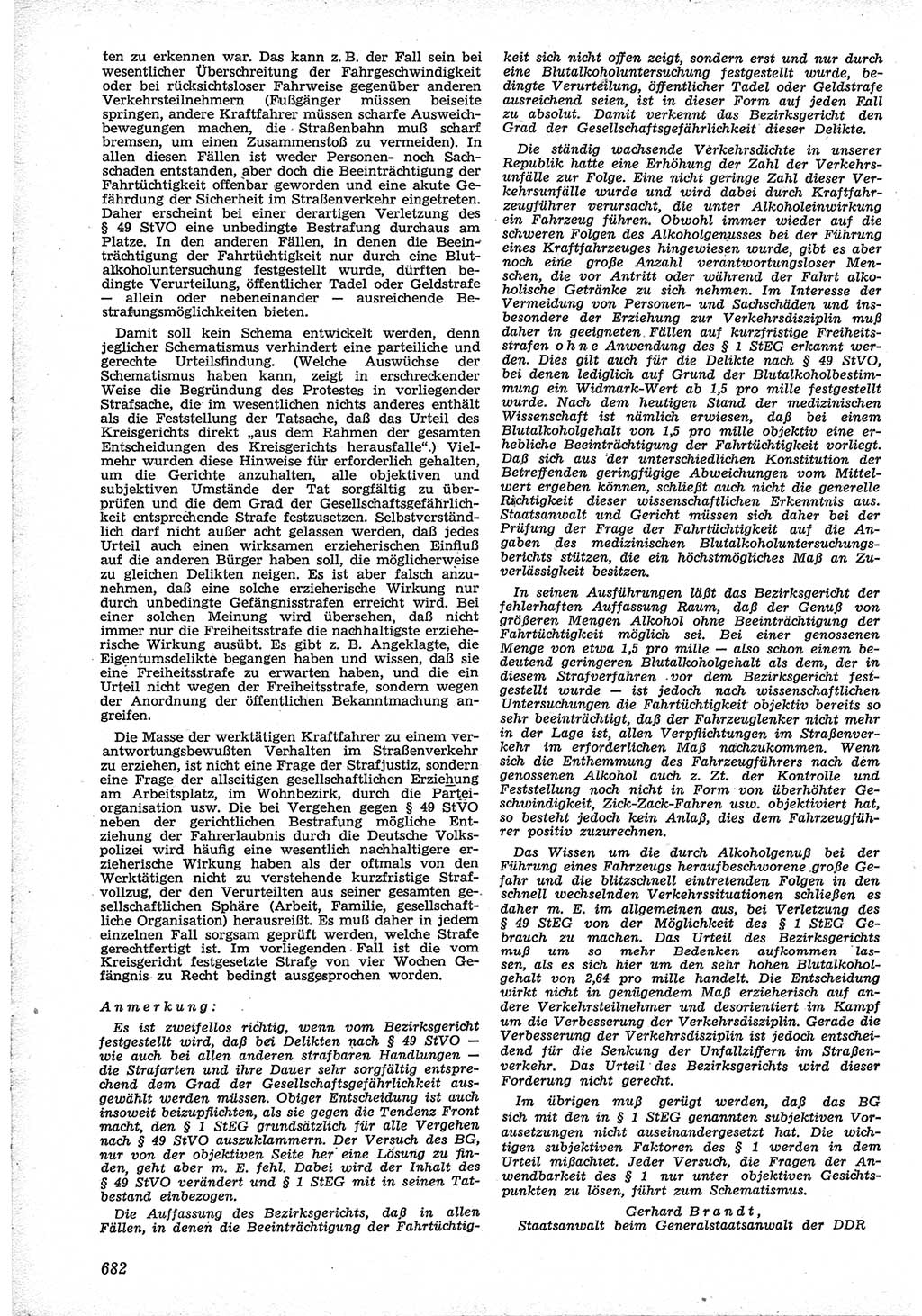 Neue Justiz (NJ), Zeitschrift für Recht und Rechtswissenschaft [Deutsche Demokratische Republik (DDR)], 12. Jahrgang 1958, Seite 682 (NJ DDR 1958, S. 682)