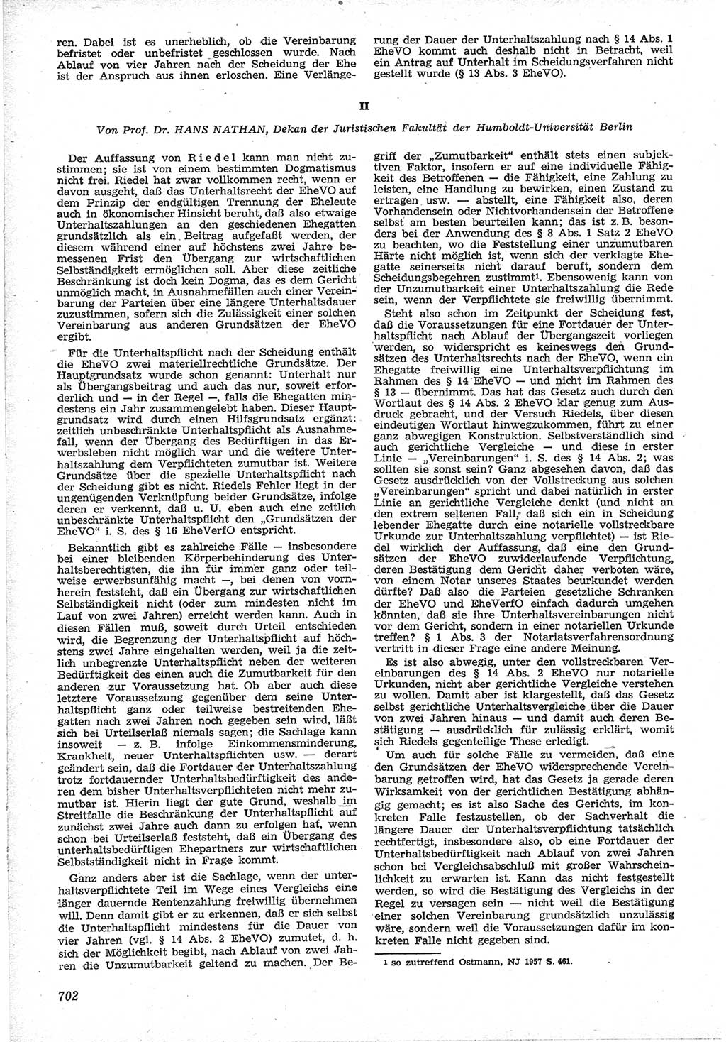 Neue Justiz (NJ), Zeitschrift für Recht und Rechtswissenschaft [Deutsche Demokratische Republik (DDR)], 12. Jahrgang 1958, Seite 702 (NJ DDR 1958, S. 702)