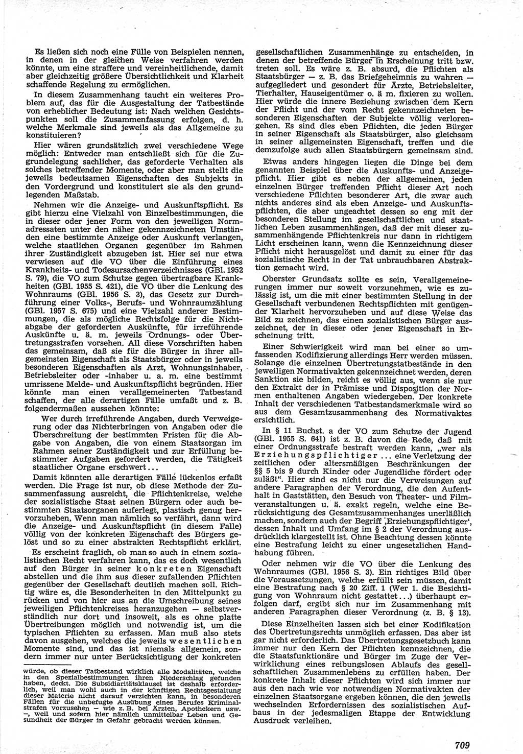 Neue Justiz (NJ), Zeitschrift für Recht und Rechtswissenschaft [Deutsche Demokratische Republik (DDR)], 12. Jahrgang 1958, Seite 709 (NJ DDR 1958, S. 709)