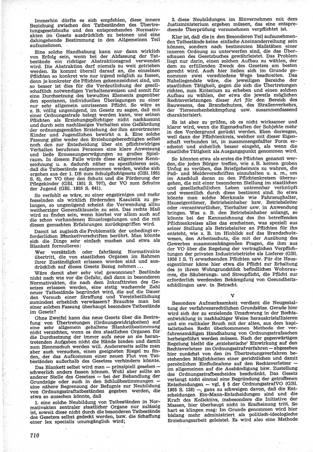 Neue Justiz (NJ), Zeitschrift für Recht und Rechtswissenschaft [Deutsche Demokratische Republik (DDR)], 12. Jahrgang 1958, Seite 710 (NJ DDR 1958, S. 710)