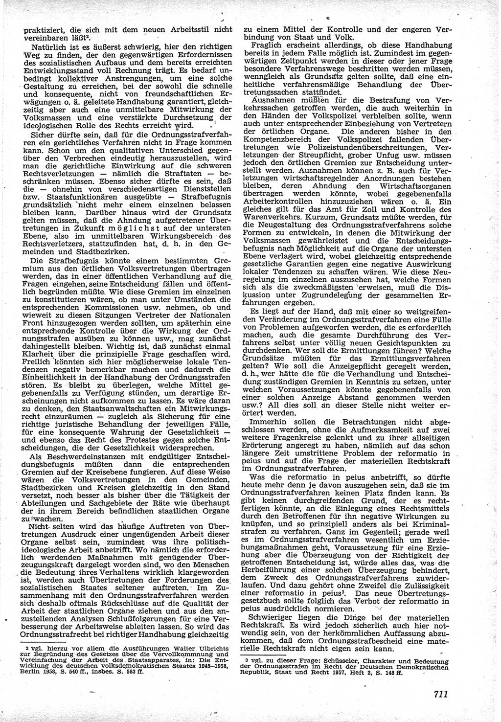 Neue Justiz (NJ), Zeitschrift für Recht und Rechtswissenschaft [Deutsche Demokratische Republik (DDR)], 12. Jahrgang 1958, Seite 711 (NJ DDR 1958, S. 711)