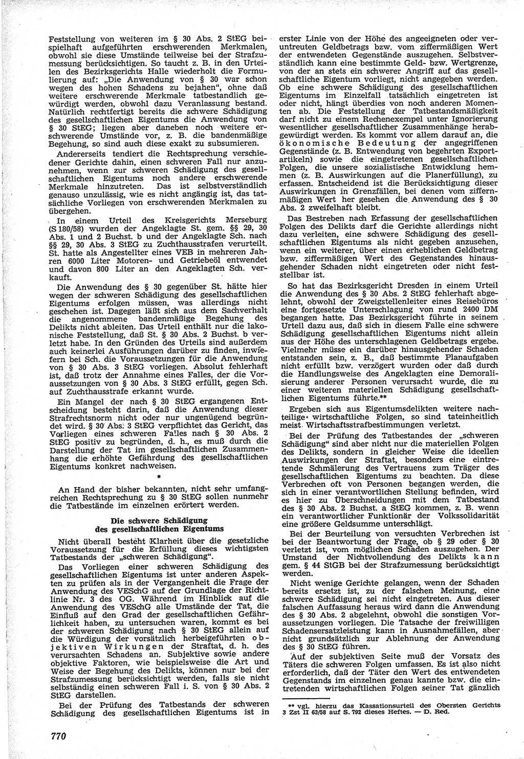 Neue Justiz (NJ), Zeitschrift für Recht und Rechtswissenschaft [Deutsche Demokratische Republik (DDR)], 12. Jahrgang 1958, Seite 770 (NJ DDR 1958, S. 770)