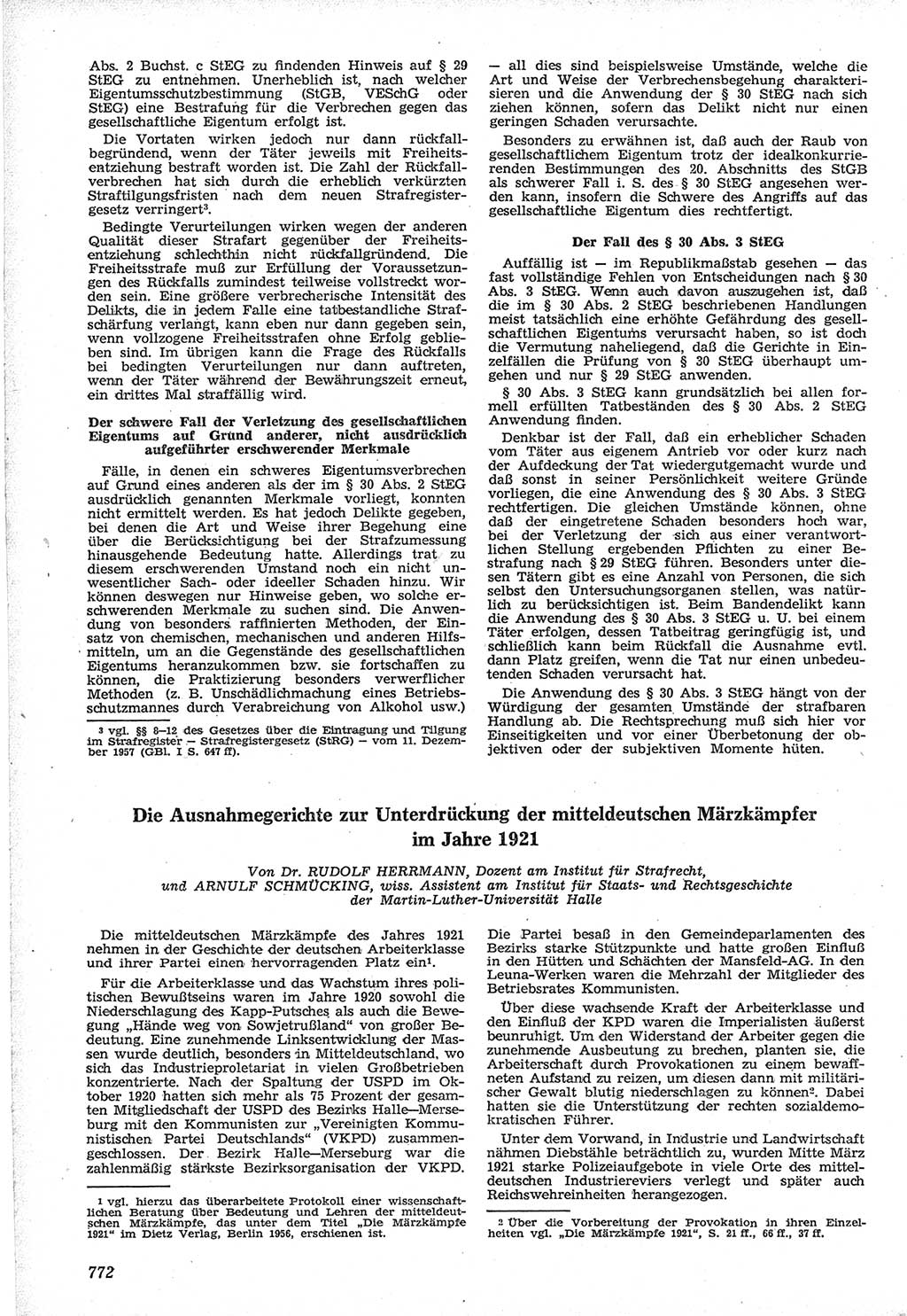 Neue Justiz (NJ), Zeitschrift für Recht und Rechtswissenschaft [Deutsche Demokratische Republik (DDR)], 12. Jahrgang 1958, Seite 772 (NJ DDR 1958, S. 772)