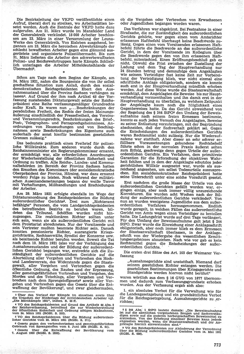 Neue Justiz (NJ), Zeitschrift für Recht und Rechtswissenschaft [Deutsche Demokratische Republik (DDR)], 12. Jahrgang 1958, Seite 773 (NJ DDR 1958, S. 773)