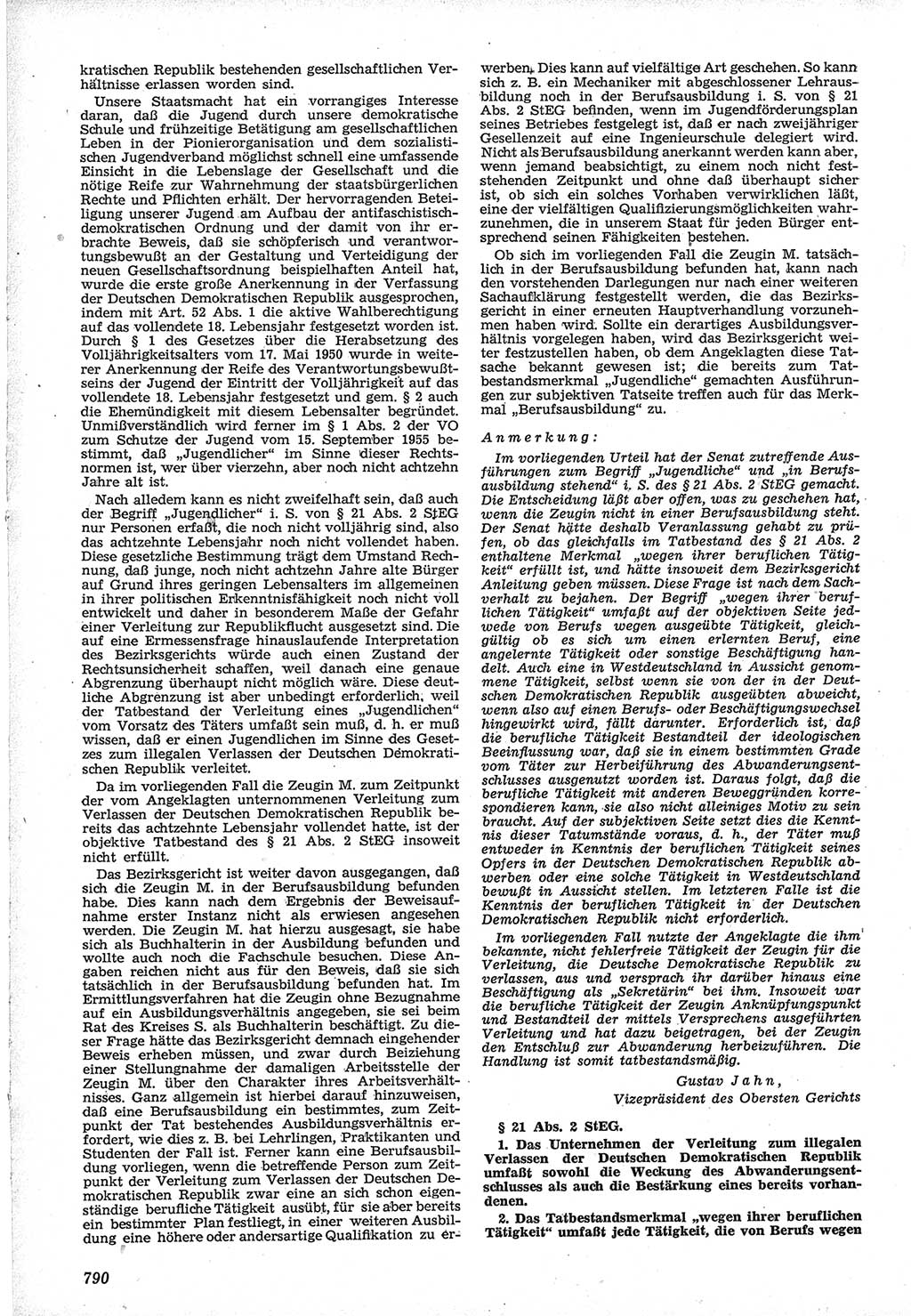 Neue Justiz (NJ), Zeitschrift für Recht und Rechtswissenschaft [Deutsche Demokratische Republik (DDR)], 12. Jahrgang 1958, Seite 790 (NJ DDR 1958, S. 790)