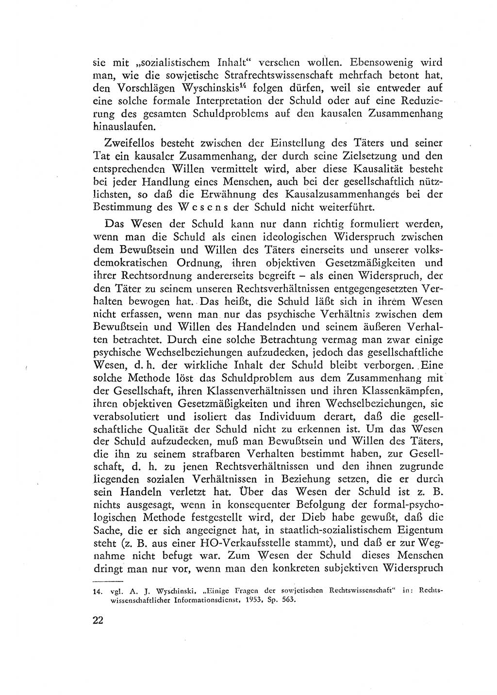 Beiträge zum Strafrecht [Deutsche Demokratische Republik (DDR)] 1959, Seite 22 (Beitr. Strafr. DDR 1959, S. 22)