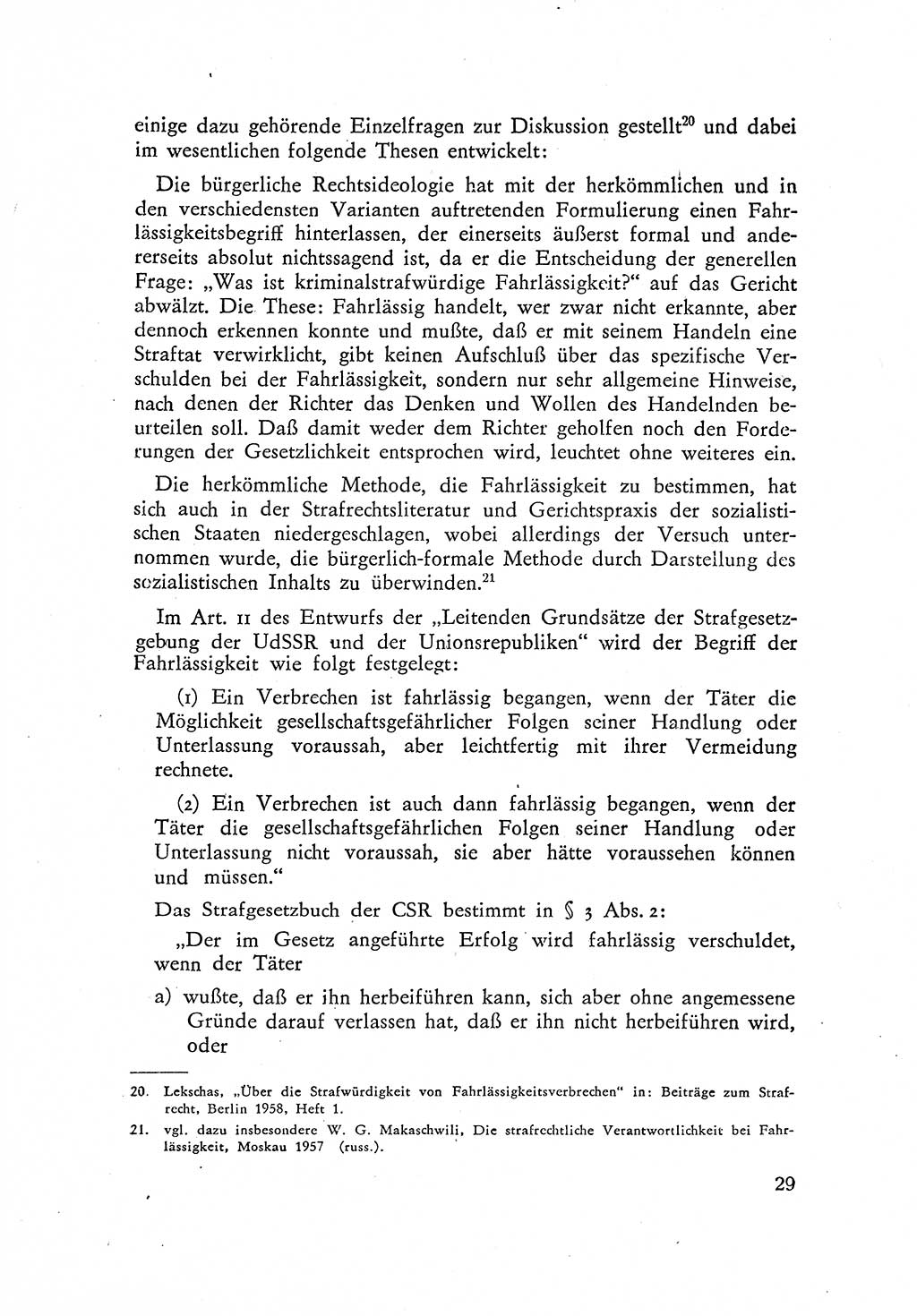 Beiträge zum Strafrecht [Deutsche Demokratische Republik (DDR)] 1959, Seite 29 (Beitr. Strafr. DDR 1959, S. 29)