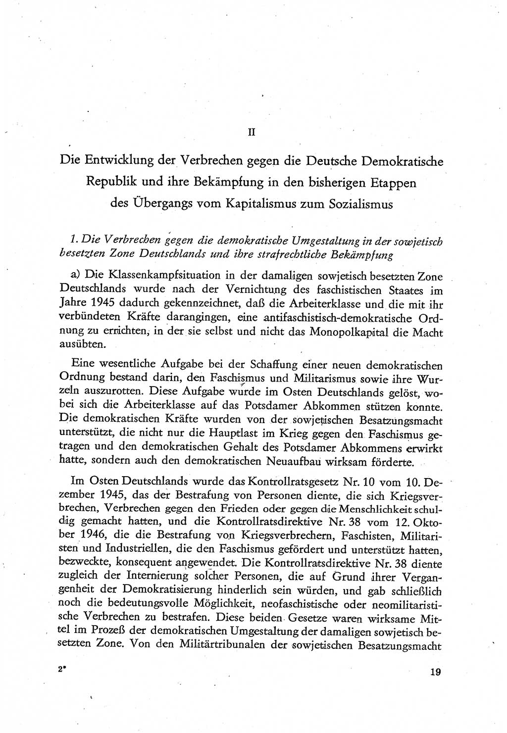 Beiträge zum Strafrecht [Deutsche Demokratische Republik (DDR)], Staatsverbrechen 1959, Seite 19 (Beitr. Strafr. DDR St.-Verbr. 1959, S. 19)