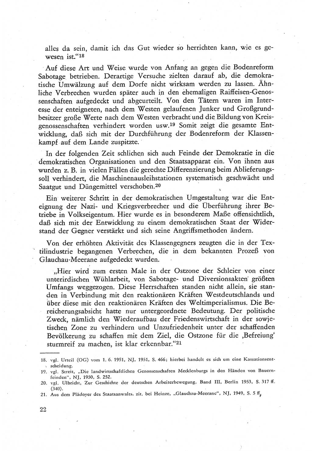 Beiträge zum Strafrecht [Deutsche Demokratische Republik (DDR)], Staatsverbrechen 1959, Seite 22 (Beitr. Strafr. DDR St.-Verbr. 1959, S. 22)