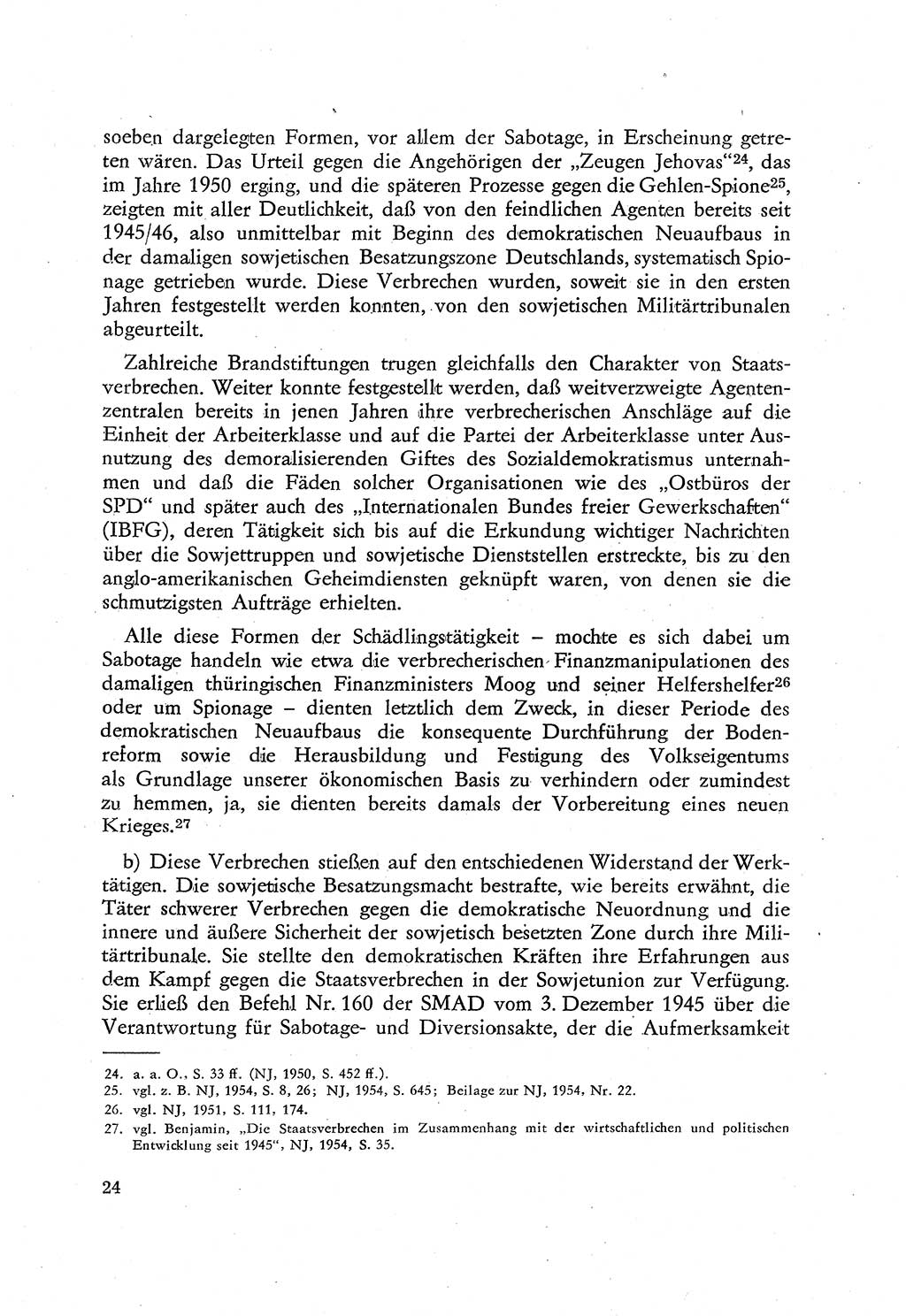 Beiträge zum Strafrecht [Deutsche Demokratische Republik (DDR)], Staatsverbrechen 1959, Seite 24 (Beitr. Strafr. DDR St.-Verbr. 1959, S. 24)