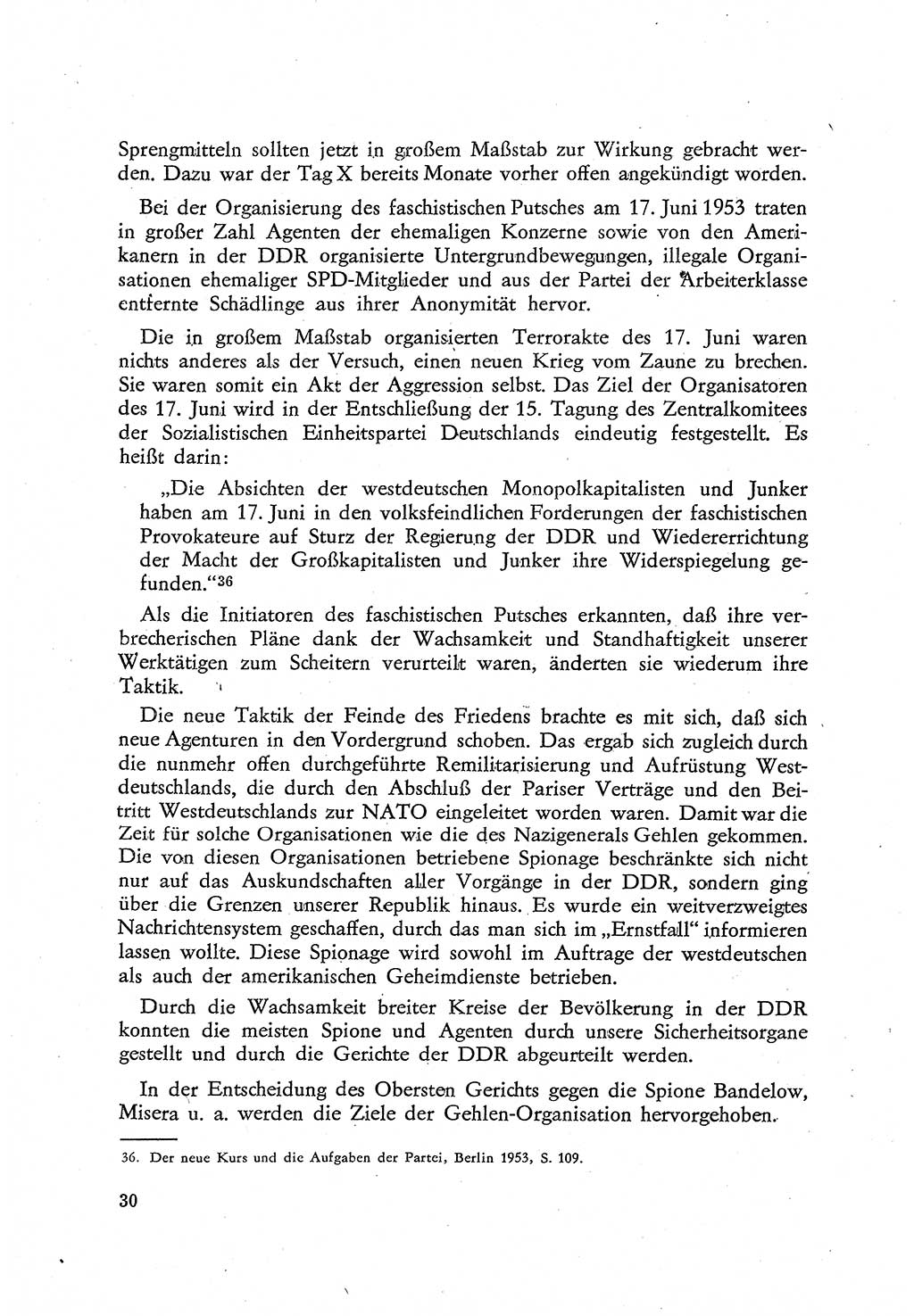 Beiträge zum Strafrecht [Deutsche Demokratische Republik (DDR)], Staatsverbrechen 1959, Seite 30 (Beitr. Strafr. DDR St.-Verbr. 1959, S. 30)