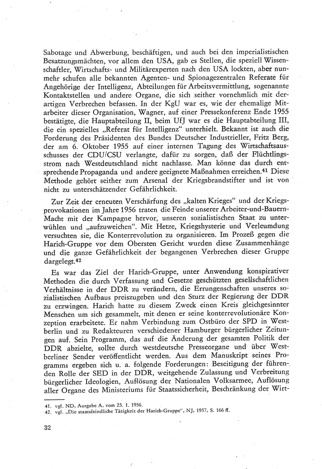 Beiträge zum Strafrecht [Deutsche Demokratische Republik (DDR)], Staatsverbrechen 1959, Seite 32 (Beitr. Strafr. DDR St.-Verbr. 1959, S. 32)