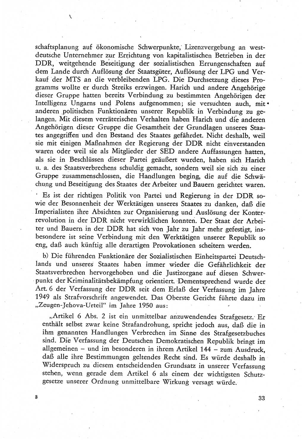 Beiträge zum Strafrecht [Deutsche Demokratische Republik (DDR)], Staatsverbrechen 1959, Seite 33 (Beitr. Strafr. DDR St.-Verbr. 1959, S. 33)