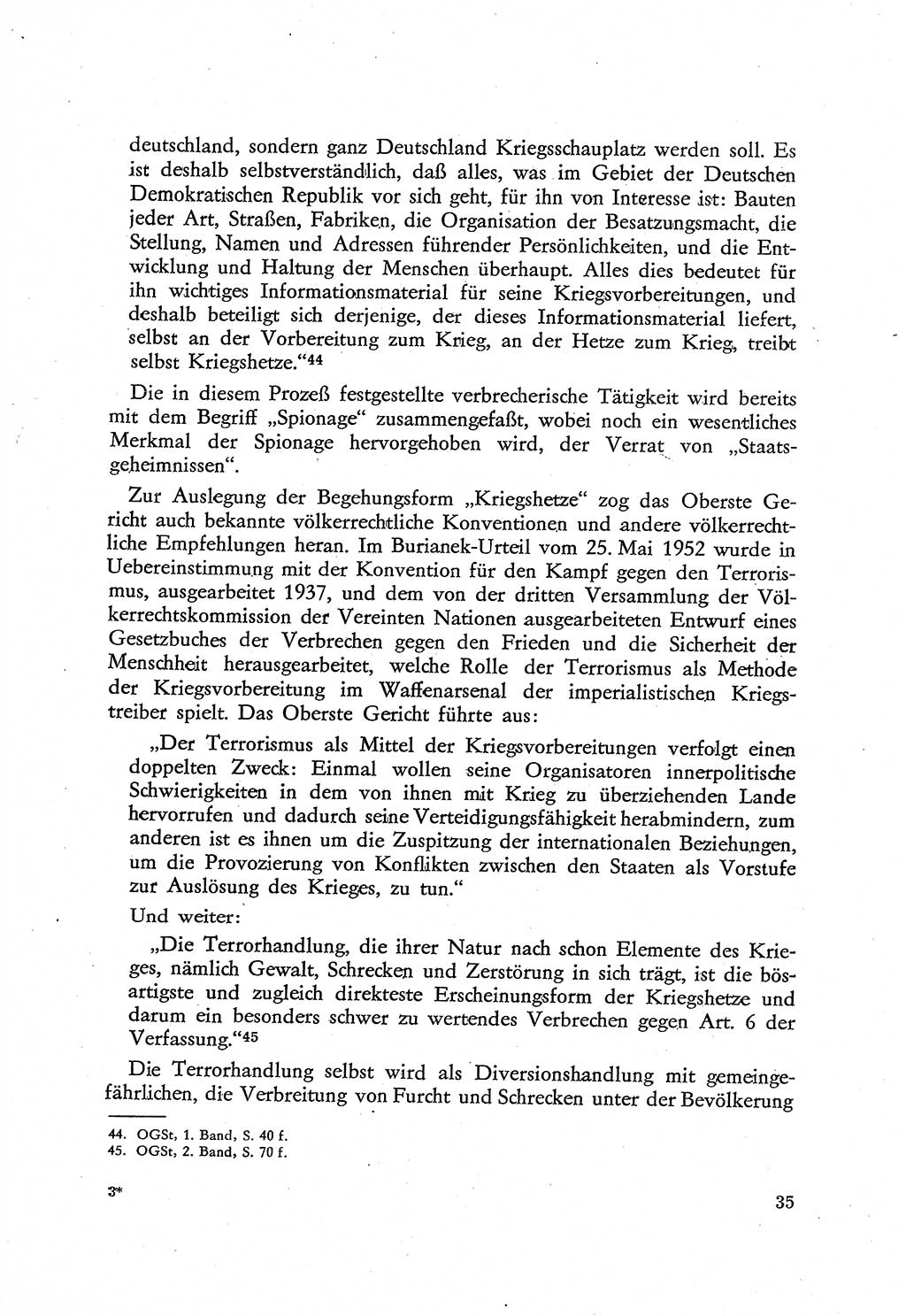 Beiträge zum Strafrecht [Deutsche Demokratische Republik (DDR)], Staatsverbrechen 1959, Seite 35 (Beitr. Strafr. DDR St.-Verbr. 1959, S. 35)