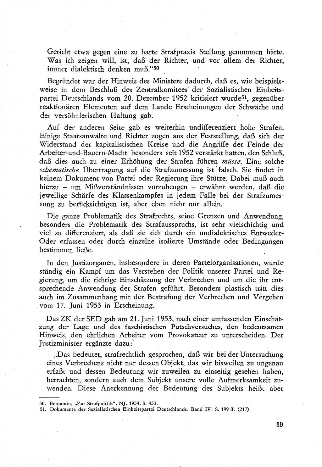 Beiträge zum Strafrecht [Deutsche Demokratische Republik (DDR)], Staatsverbrechen 1959, Seite 39 (Beitr. Strafr. DDR St.-Verbr. 1959, S. 39)