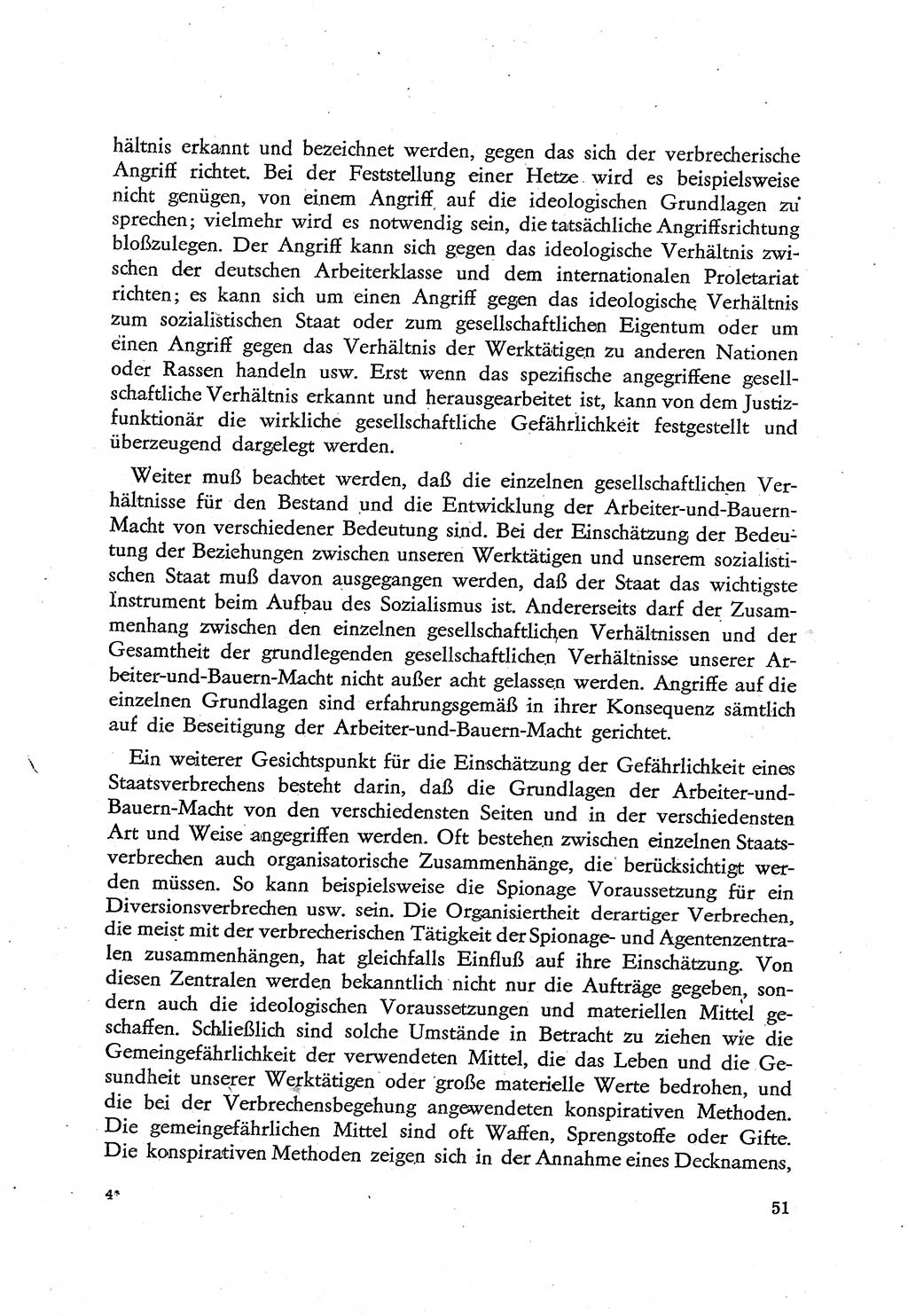 Beiträge zum Strafrecht [Deutsche Demokratische Republik (DDR)], Staatsverbrechen 1959, Seite 51 (Beitr. Strafr. DDR St.-Verbr. 1959, S. 51)