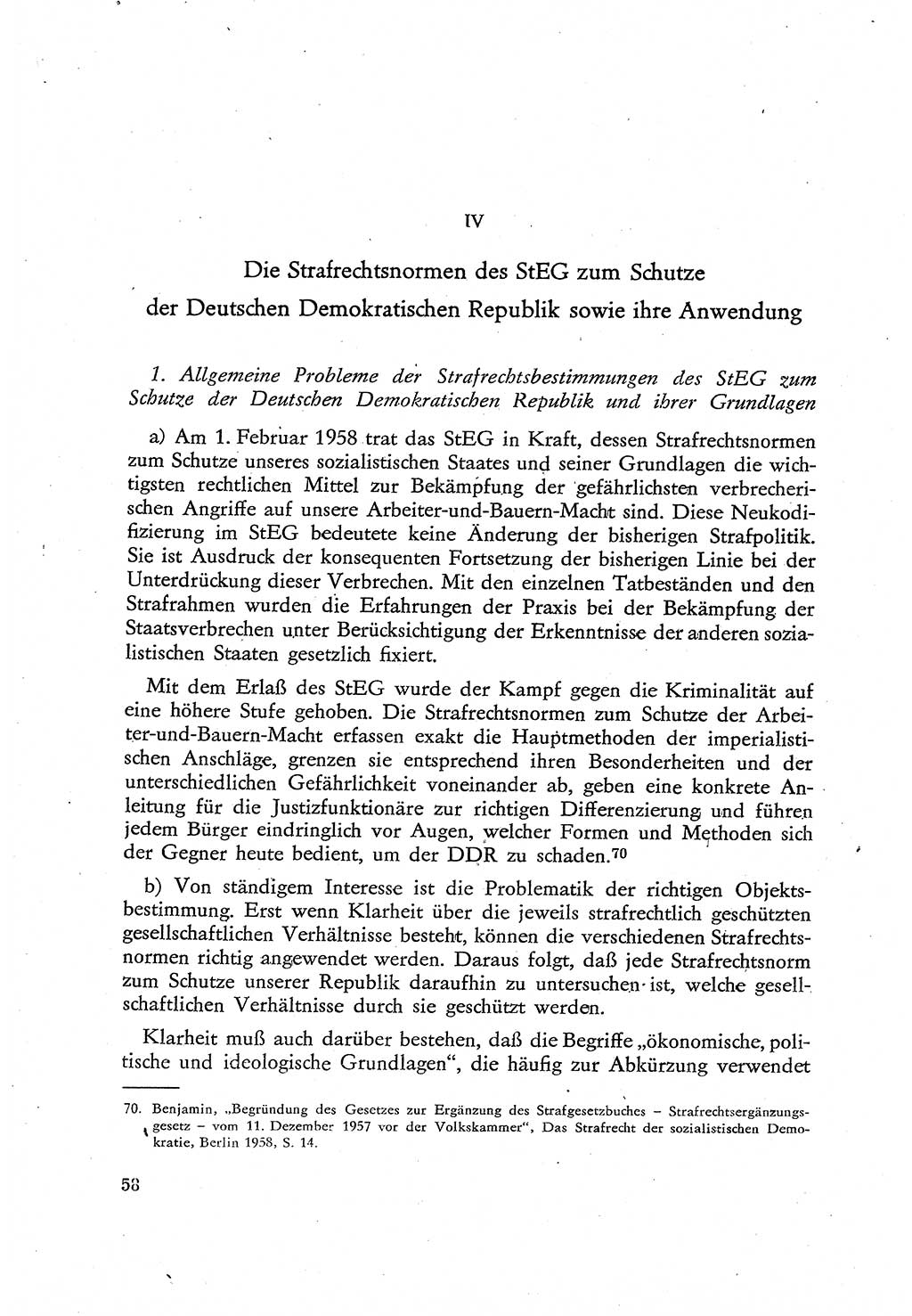 Beiträge zum Strafrecht [Deutsche Demokratische Republik (DDR)], Staatsverbrechen 1959, Seite 58 (Beitr. Strafr. DDR St.-Verbr. 1959, S. 58)