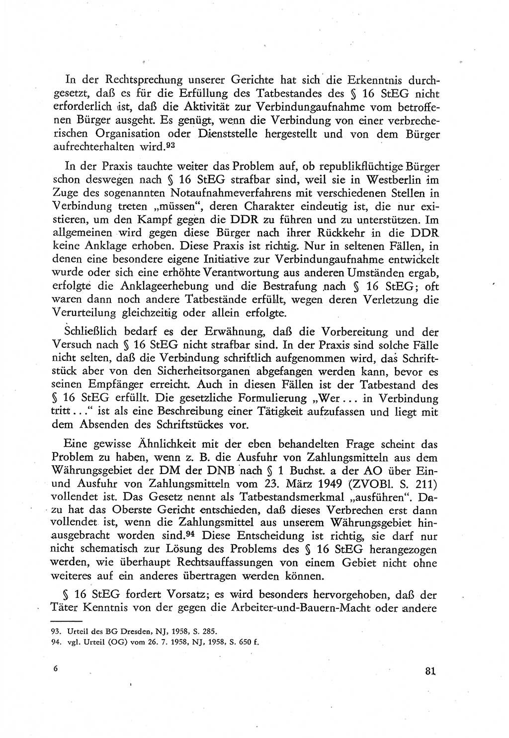 Beiträge zum Strafrecht [Deutsche Demokratische Republik (DDR)], Staatsverbrechen 1959, Seite 81 (Beitr. Strafr. DDR St.-Verbr. 1959, S. 81)