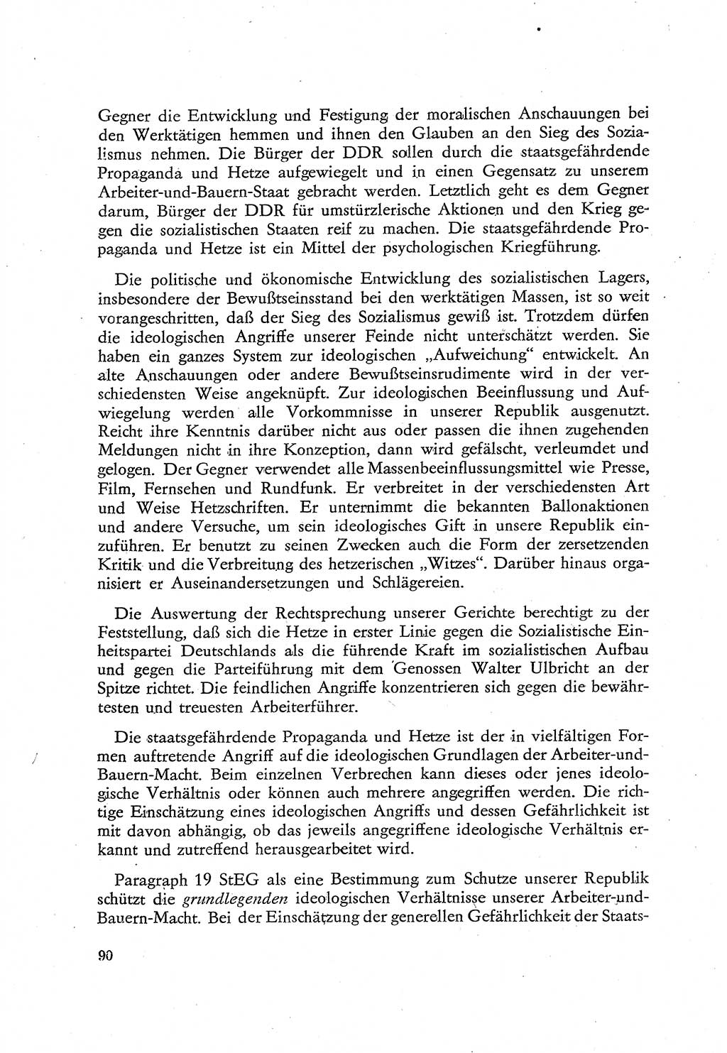 Beiträge zum Strafrecht [Deutsche Demokratische Republik (DDR)], Staatsverbrechen 1959, Seite 90 (Beitr. Strafr. DDR St.-Verbr. 1959, S. 90)