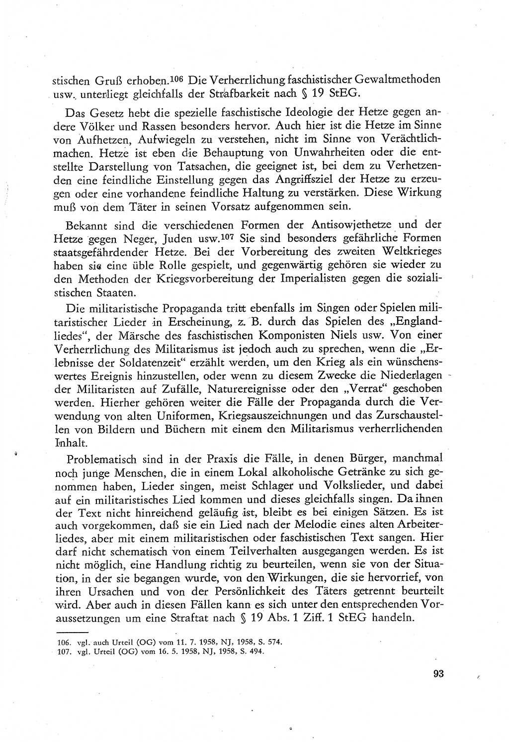 Beiträge zum Strafrecht [Deutsche Demokratische Republik (DDR)], Staatsverbrechen 1959, Seite 93 (Beitr. Strafr. DDR St.-Verbr. 1959, S. 93)
