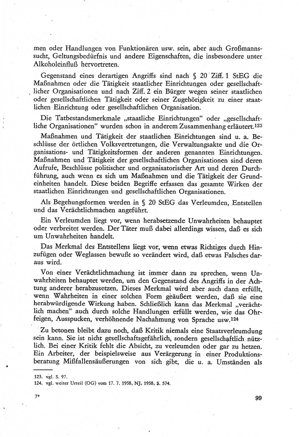 Beiträge zum Strafrecht [Deutsche Demokratische Republik (DDR)], Staatsverbrechen 1959, Seite 99 (Beitr. Strafr. DDR St.-Verbr. 1959, S. 99)