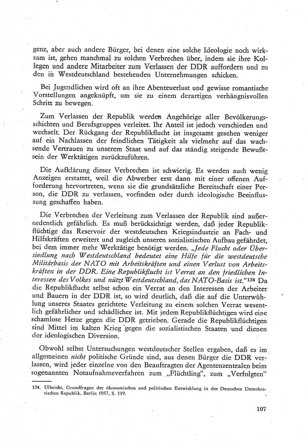 Beiträge zum Strafrecht [Deutsche Demokratische Republik (DDR)], Staatsverbrechen 1959, Seite 107 (Beitr. Strafr. DDR St.-Verbr. 1959, S. 107)