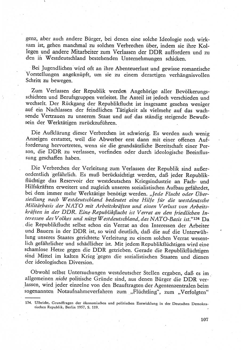 Beiträge zum Strafrecht [Deutsche Demokratische Republik (DDR)], Staatsverbrechen 1959, Seite 107 (Beitr. Strafr. DDR St.-Verbr. 1959, S. 107)