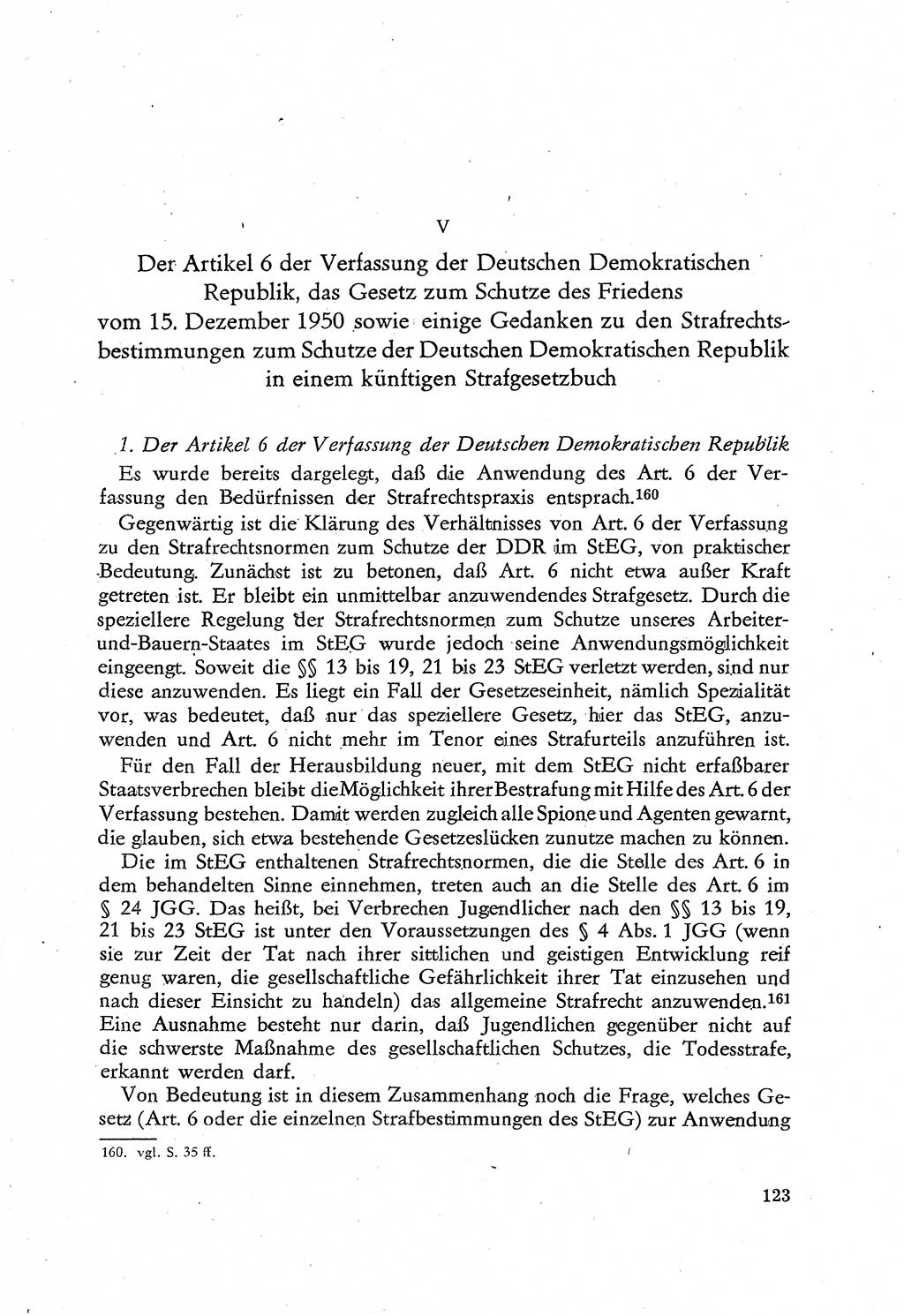 Beiträge zum Strafrecht [Deutsche Demokratische Republik (DDR)], Staatsverbrechen 1959, Seite 123 (Beitr. Strafr. DDR St.-Verbr. 1959, S. 123)