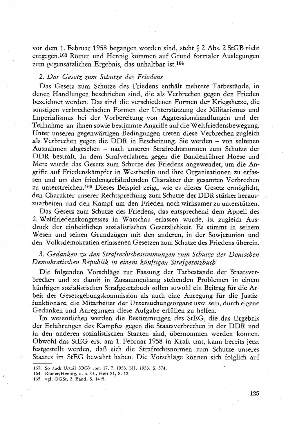 Beiträge zum Strafrecht [Deutsche Demokratische Republik (DDR)], Staatsverbrechen 1959, Seite 125 (Beitr. Strafr. DDR St.-Verbr. 1959, S. 125)