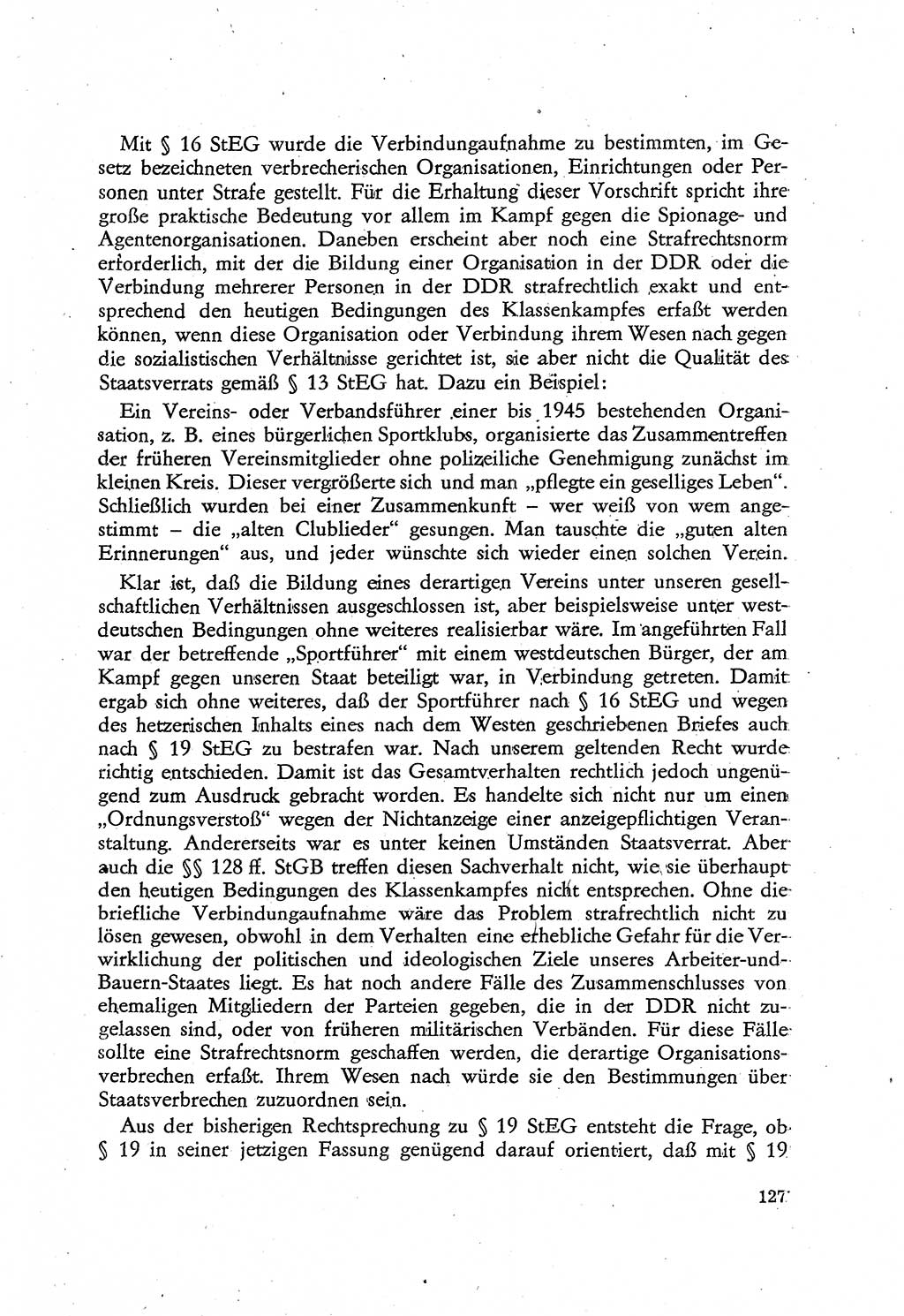 Beiträge zum Strafrecht [Deutsche Demokratische Republik (DDR)], Staatsverbrechen 1959, Seite 127 (Beitr. Strafr. DDR St.-Verbr. 1959, S. 127)