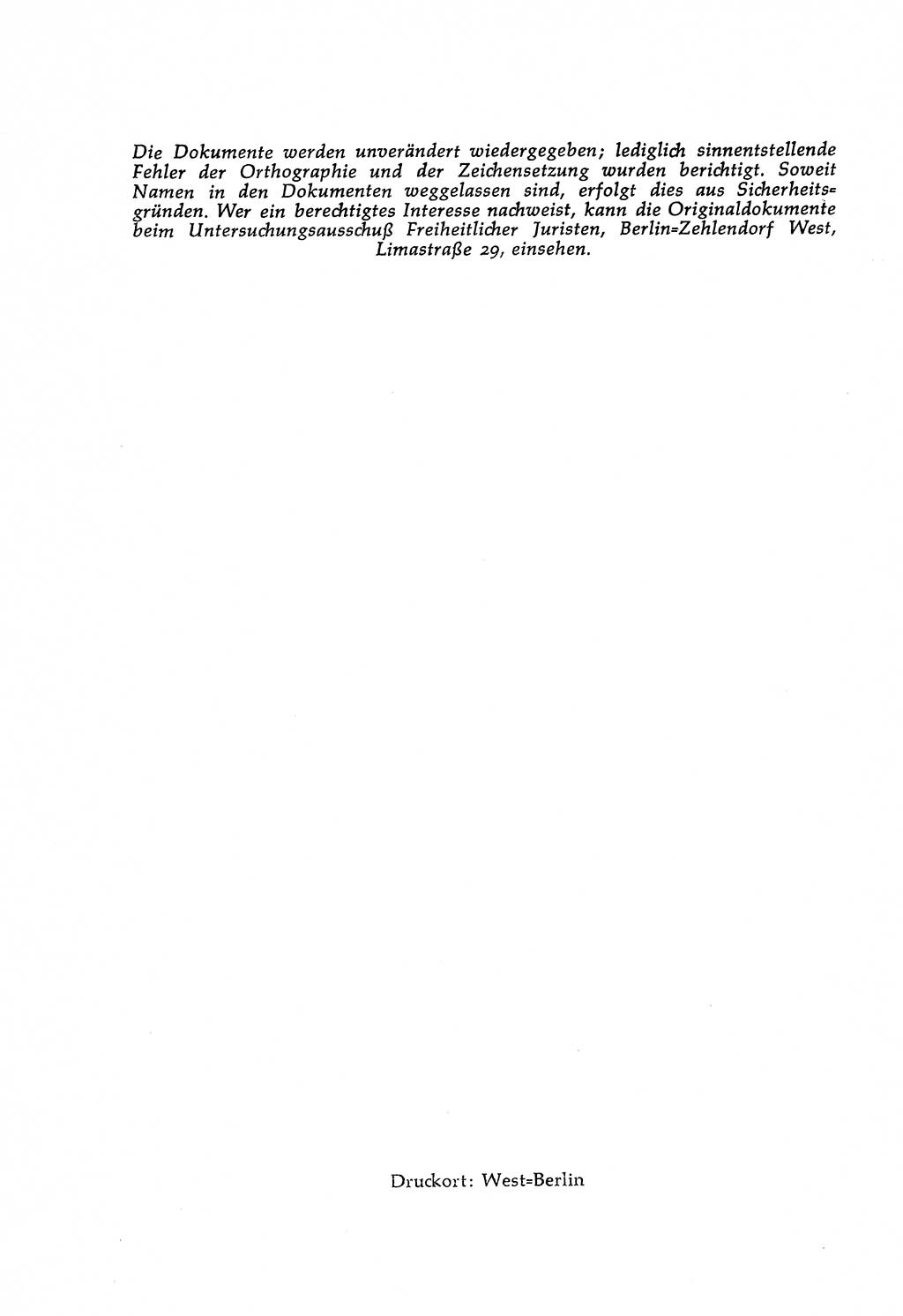 Dokumente des Unrechts, das SED-Regime [Deutsche Demokratische Republik (DDR)] in der Praxis, Bundesministerium für gesamtdeutsche Fragen (BMG) [Bundesrepublik Deutschland (BRD)] 1959, Seite 2 (Dok. UnR. SED-Reg. DDR BMG BRD 1959, S. 2)