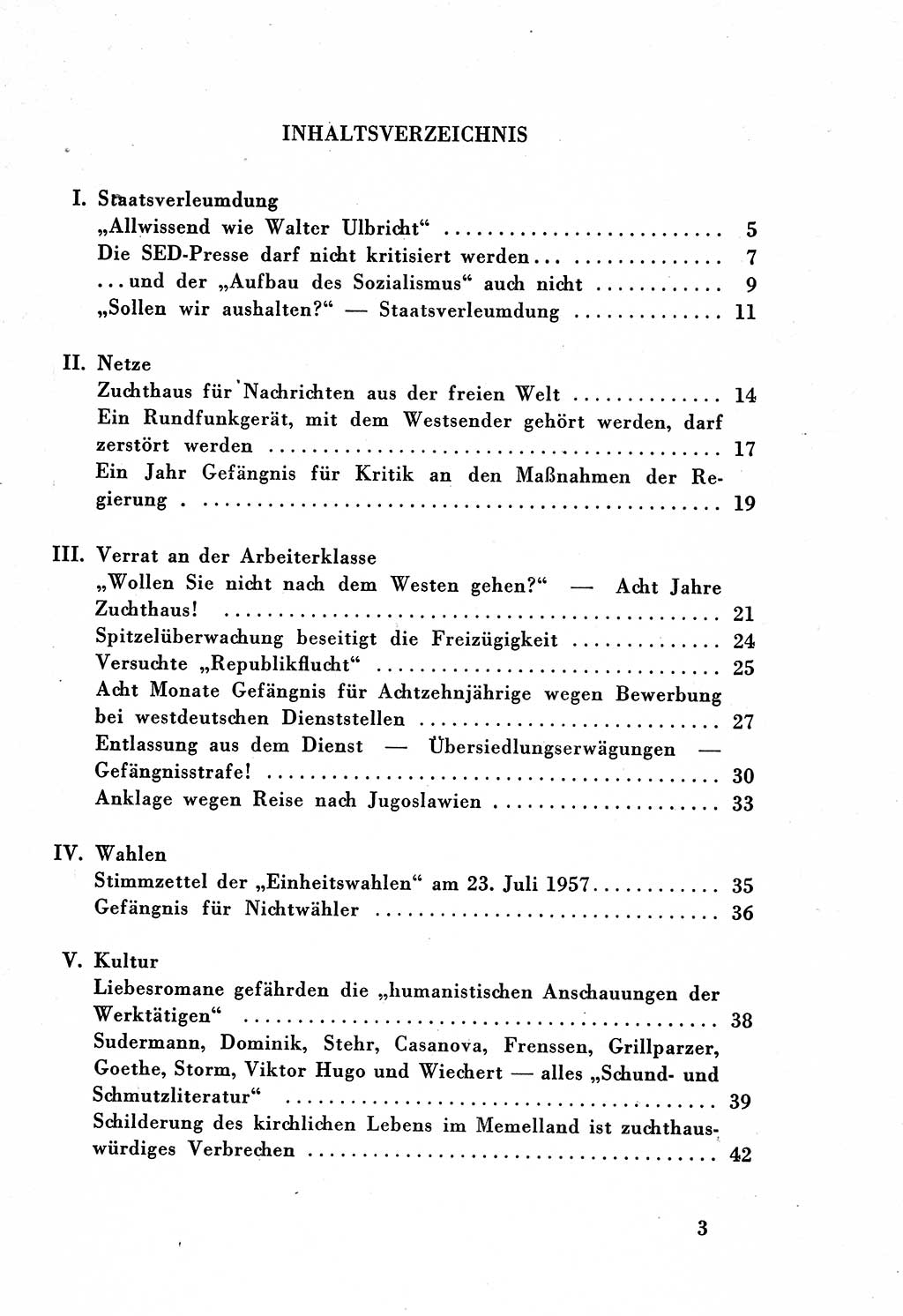 Dokumente des Unrechts, das SED-Regime [Deutsche Demokratische Republik (DDR)] in der Praxis, Bundesministerium für gesamtdeutsche Fragen (BMG) [Bundesrepublik Deutschland (BRD)] 1959, Seite 3 (Dok. UnR. SED-Reg. DDR BMG BRD 1959, S. 3)