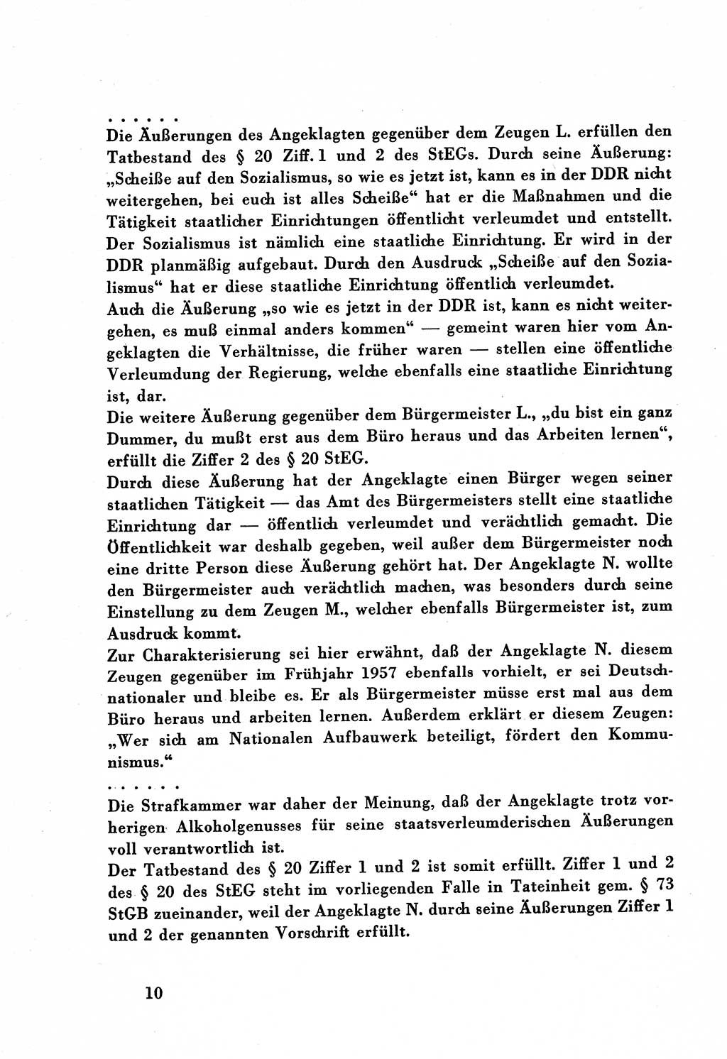 Dokumente des Unrechts, das SED-Regime [Deutsche Demokratische Republik (DDR)] in der Praxis, Bundesministerium für gesamtdeutsche Fragen (BMG) [Bundesrepublik Deutschland (BRD)] 1959, Seite 10 (Dok. UnR. SED-Reg. DDR BMG BRD 1959, S. 10)