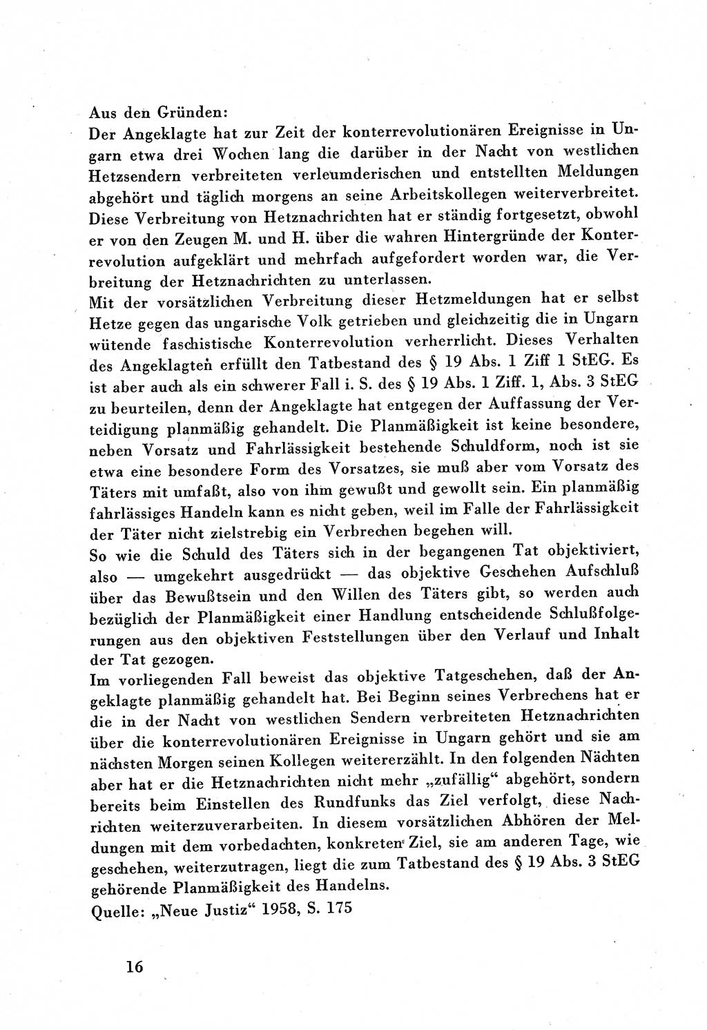 Dokumente des Unrechts, das SED-Regime [Deutsche Demokratische Republik (DDR)] in der Praxis, Bundesministerium für gesamtdeutsche Fragen (BMG) [Bundesrepublik Deutschland (BRD)] 1959, Seite 16 (Dok. UnR. SED-Reg. DDR BMG BRD 1959, S. 16)
