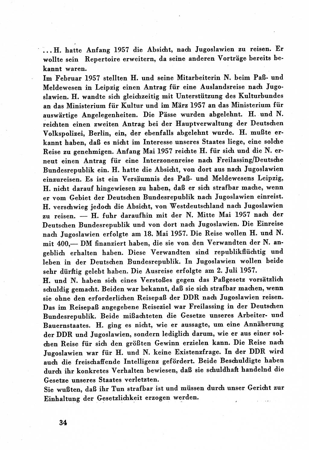 Dokumente des Unrechts, das SED-Regime [Deutsche Demokratische Republik (DDR)] in der Praxis, Bundesministerium für gesamtdeutsche Fragen (BMG) [Bundesrepublik Deutschland (BRD)] 1959, Seite 34 (Dok. UnR. SED-Reg. DDR BMG BRD 1959, S. 34)