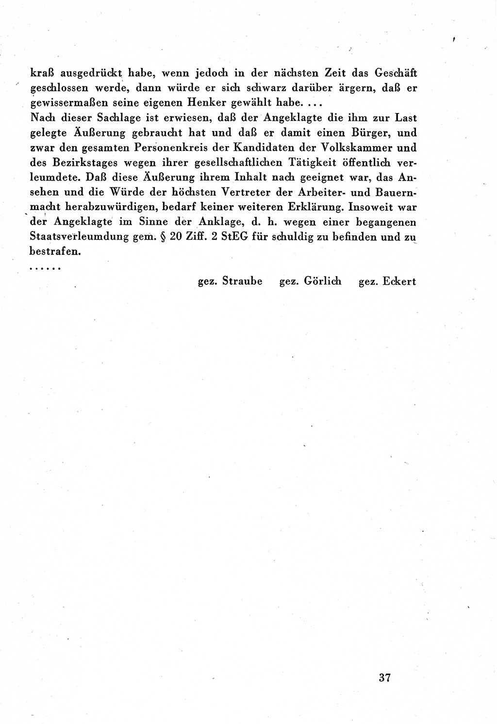 Dokumente des Unrechts, das SED-Regime [Deutsche Demokratische Republik (DDR)] in der Praxis, Bundesministerium für gesamtdeutsche Fragen (BMG) [Bundesrepublik Deutschland (BRD)] 1959, Seite 37 (Dok. UnR. SED-Reg. DDR BMG BRD 1959, S. 37)