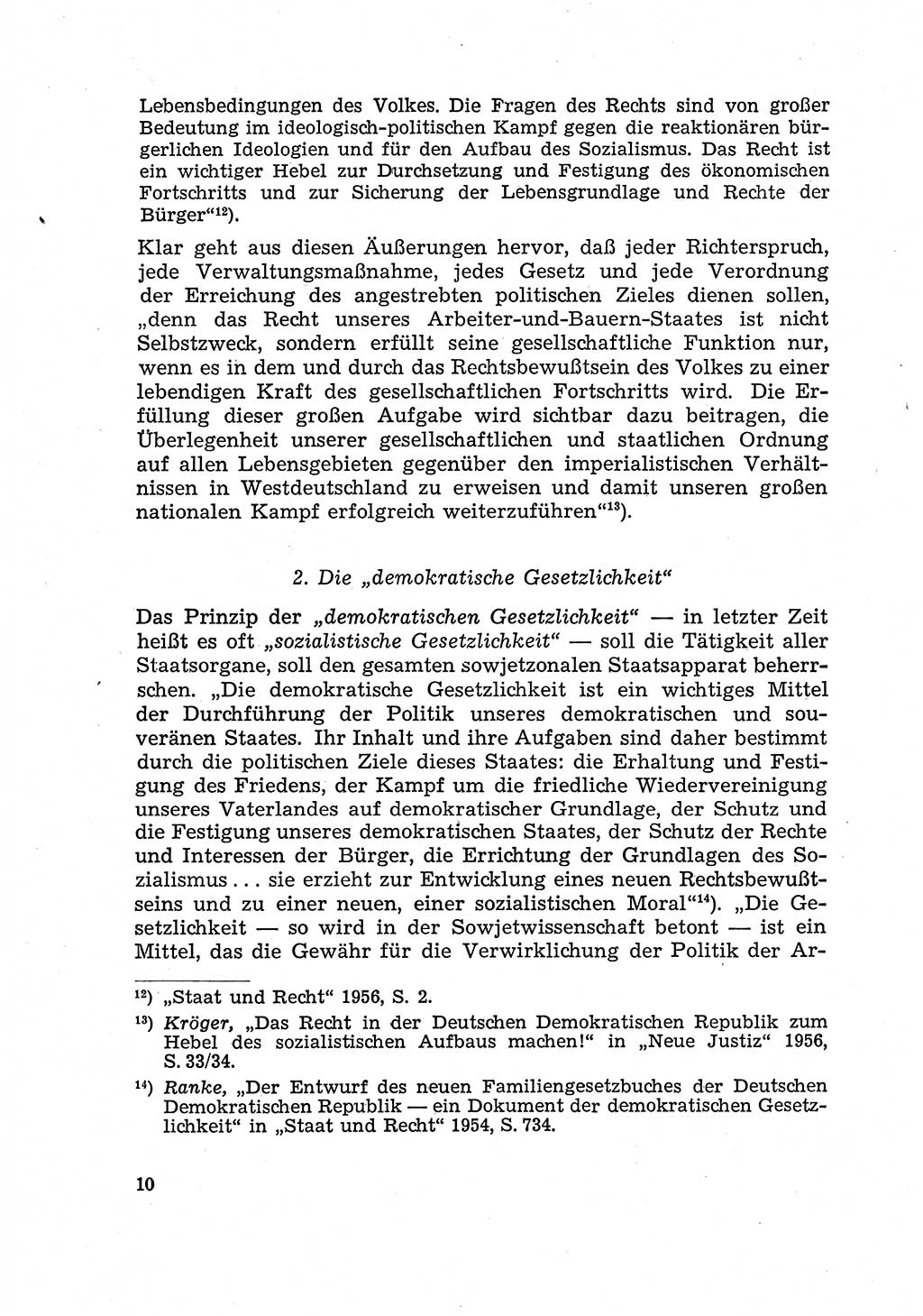 Justiz in der Sowjetischen Besatzungszone (SBZ) Deutschlands [Deutsche Demokratische Republik (DDR)], Bundesministerium für Gesamtdeutsche Fragen (BMG) [Bundesrepublik Deutschland (BRD)] 1959, Seite 10 (Just. SBZ Dtl. DDR BMG BRD 1959, S. 10)
